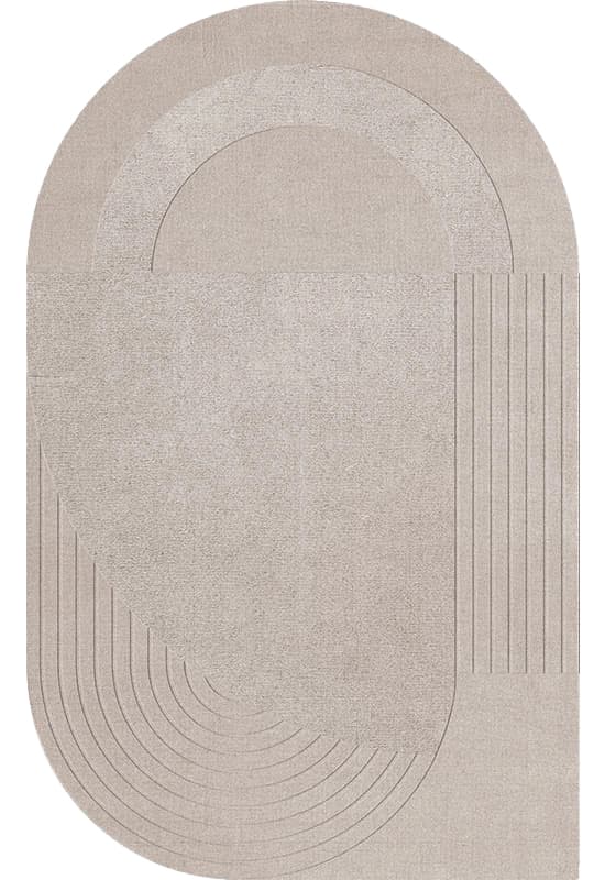 Circular villamatto light oatmeal 180x270