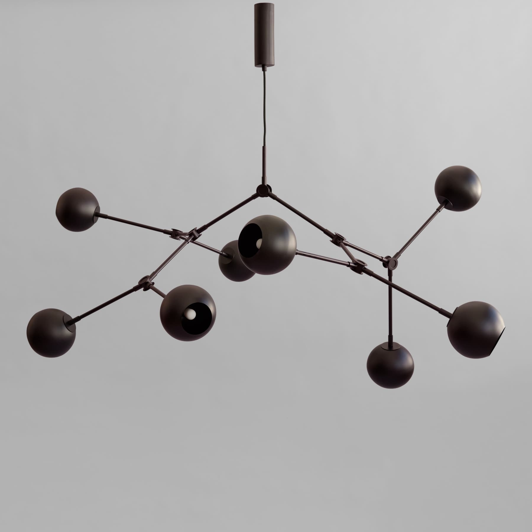 Drop Globe Kattovalaisin Burned Black Mini 95 cm