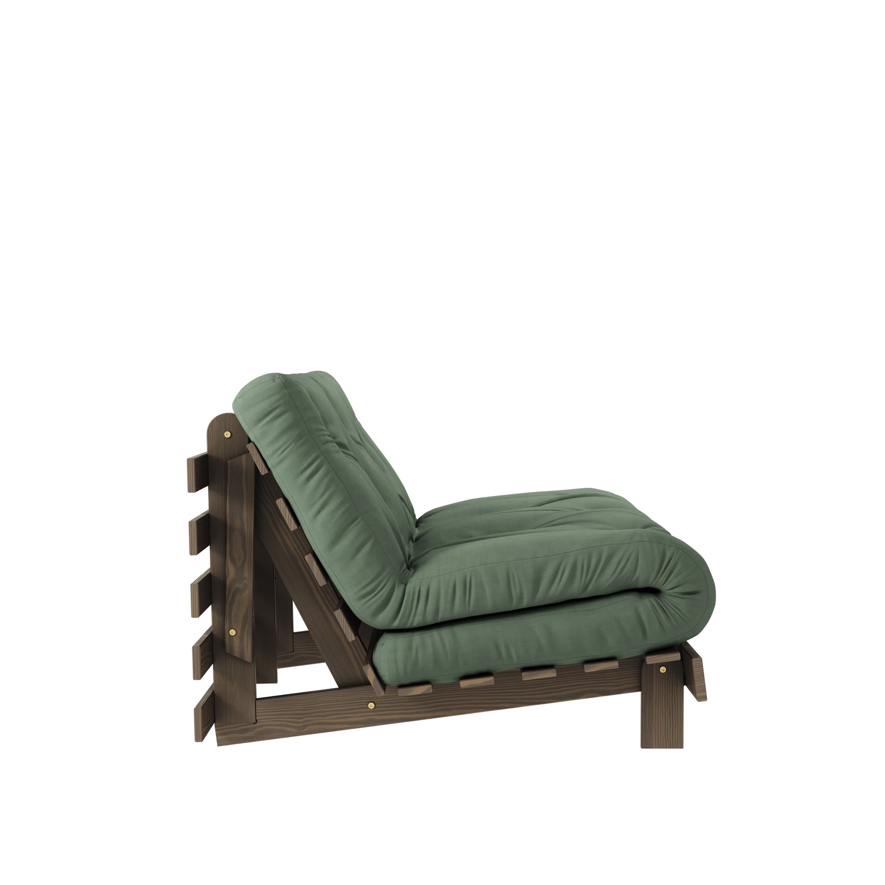 Roots Vuodesohva Ruskea/Olive Green 140cm