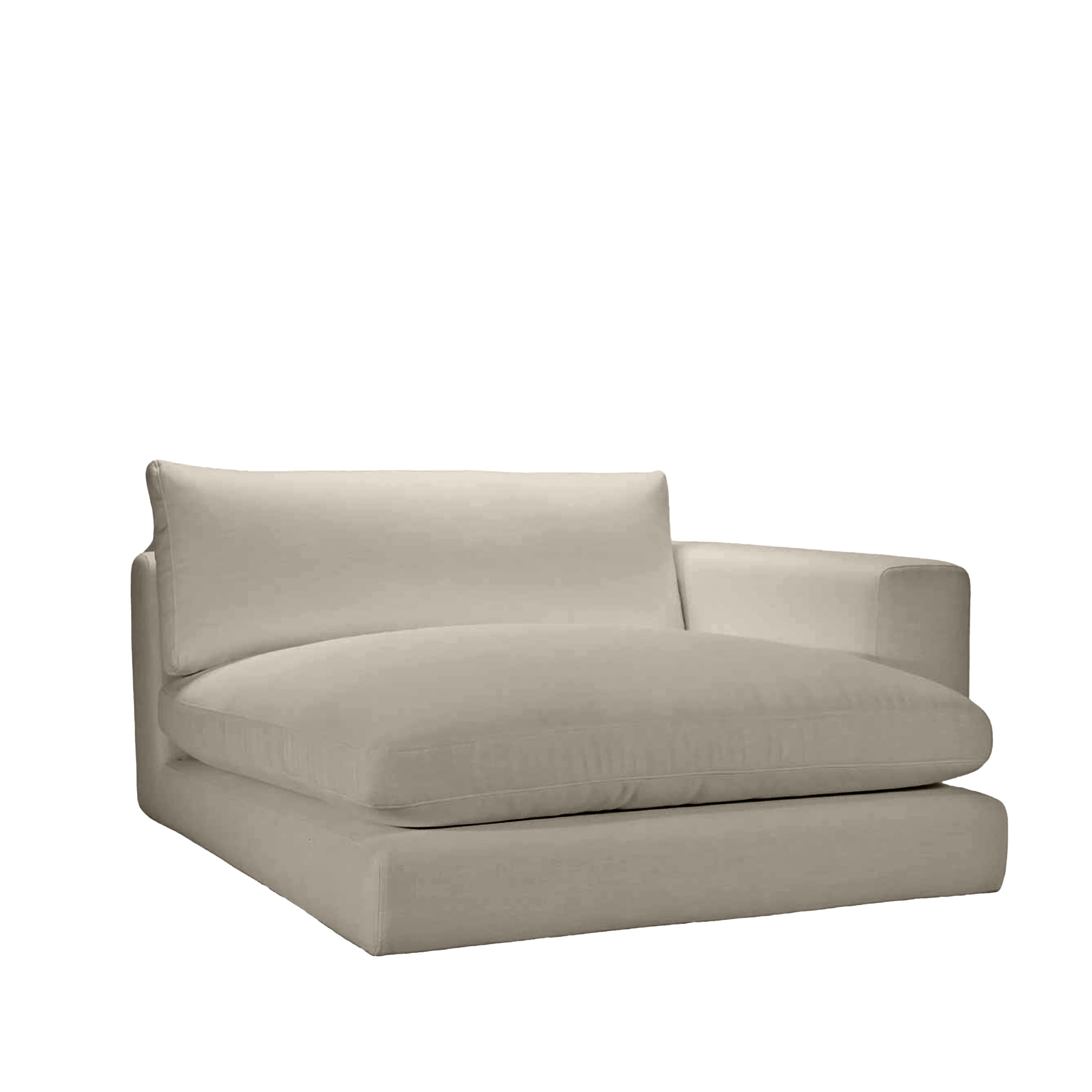 Capri 1,5-istuttava Divaanimoduuli Oikea Käsinoja Taupe 142x155