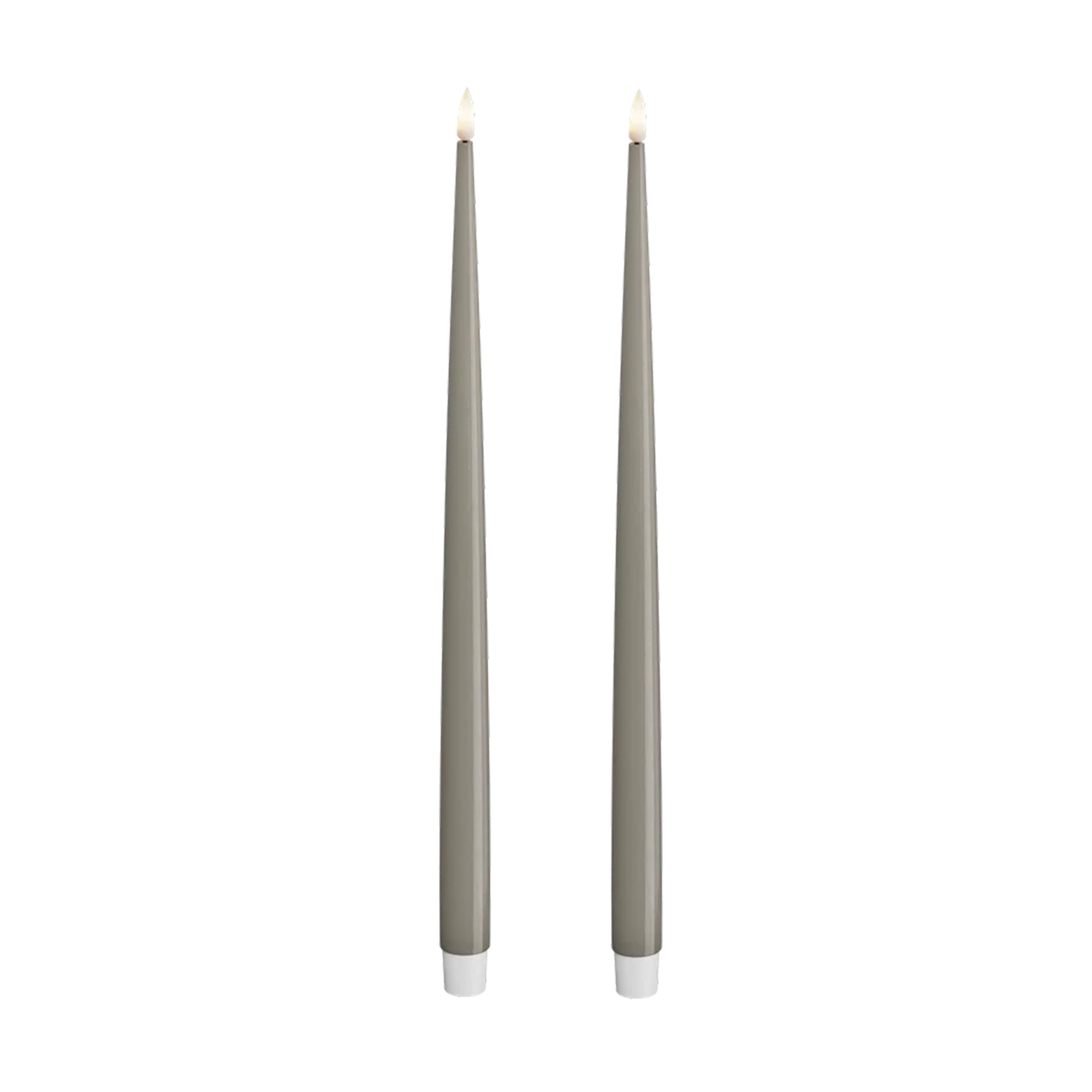LED Kruunukynttilä Shiny Hiekka 38cm 2 kpl setti