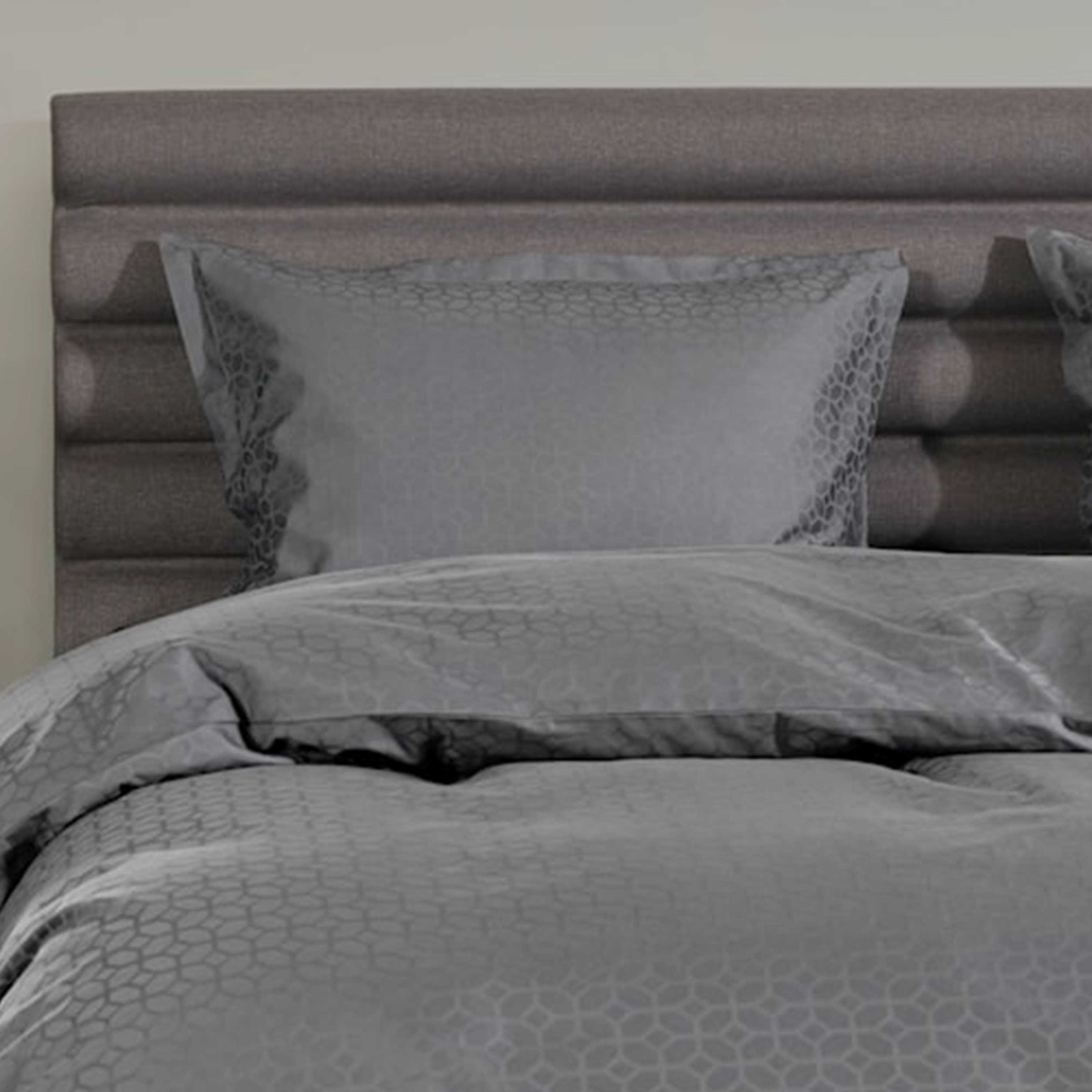 Satin Luxe Jacquard Tyynyliina Antrasiitti 50x60