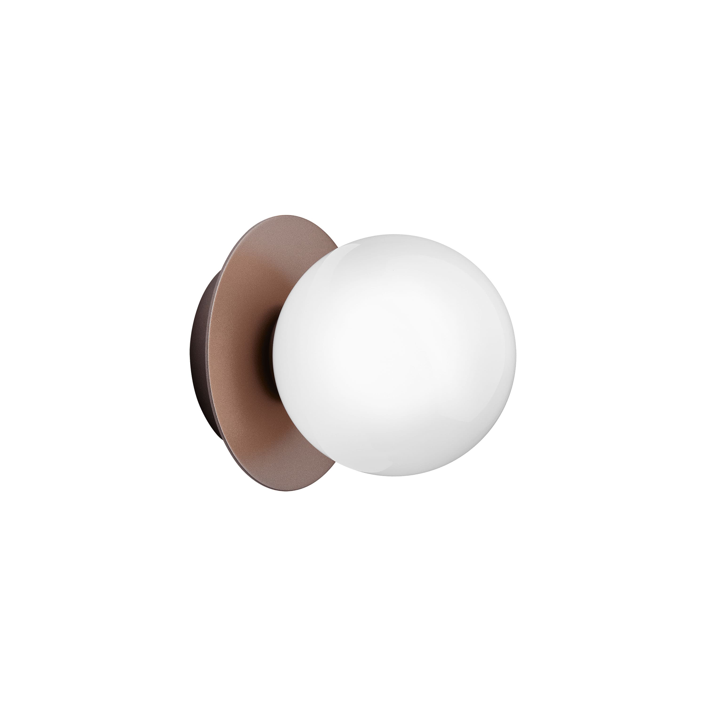 Liila 1 seinä-/kattovalaisin Dark Bronze/Opal Small