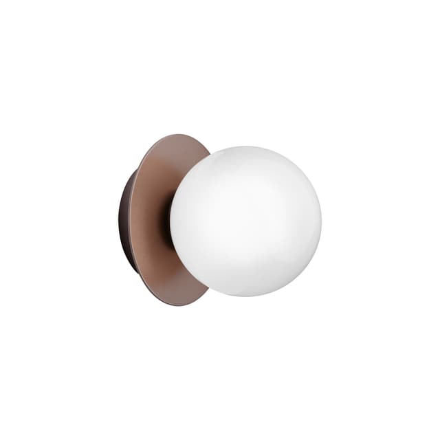 Liila 1 seinä-/kattovalaisin Dark Bronze/Opal Small