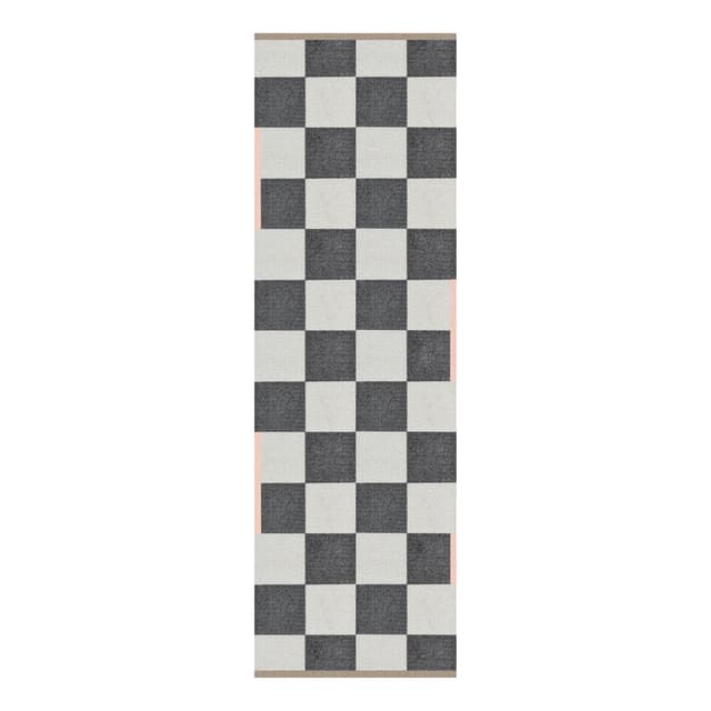 Neliönmuotoinen yleismatto tummanharmaa 77x240