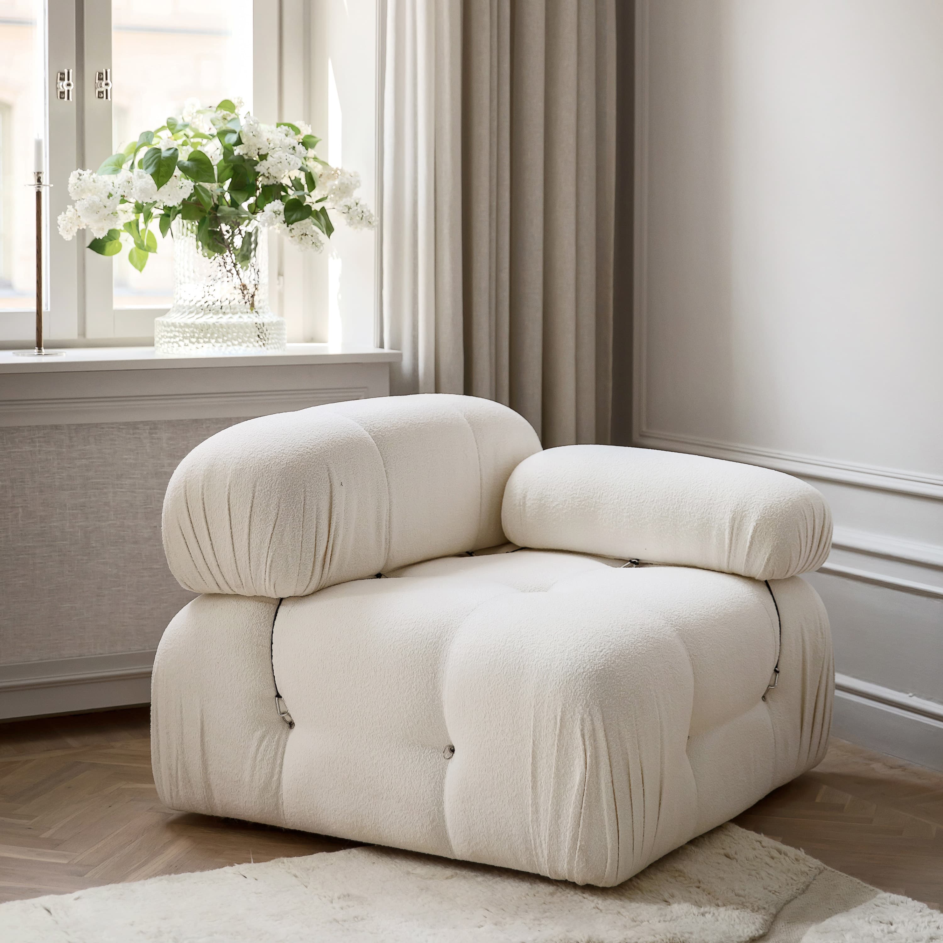 Blanca Oikea Moduuli White Bouclé