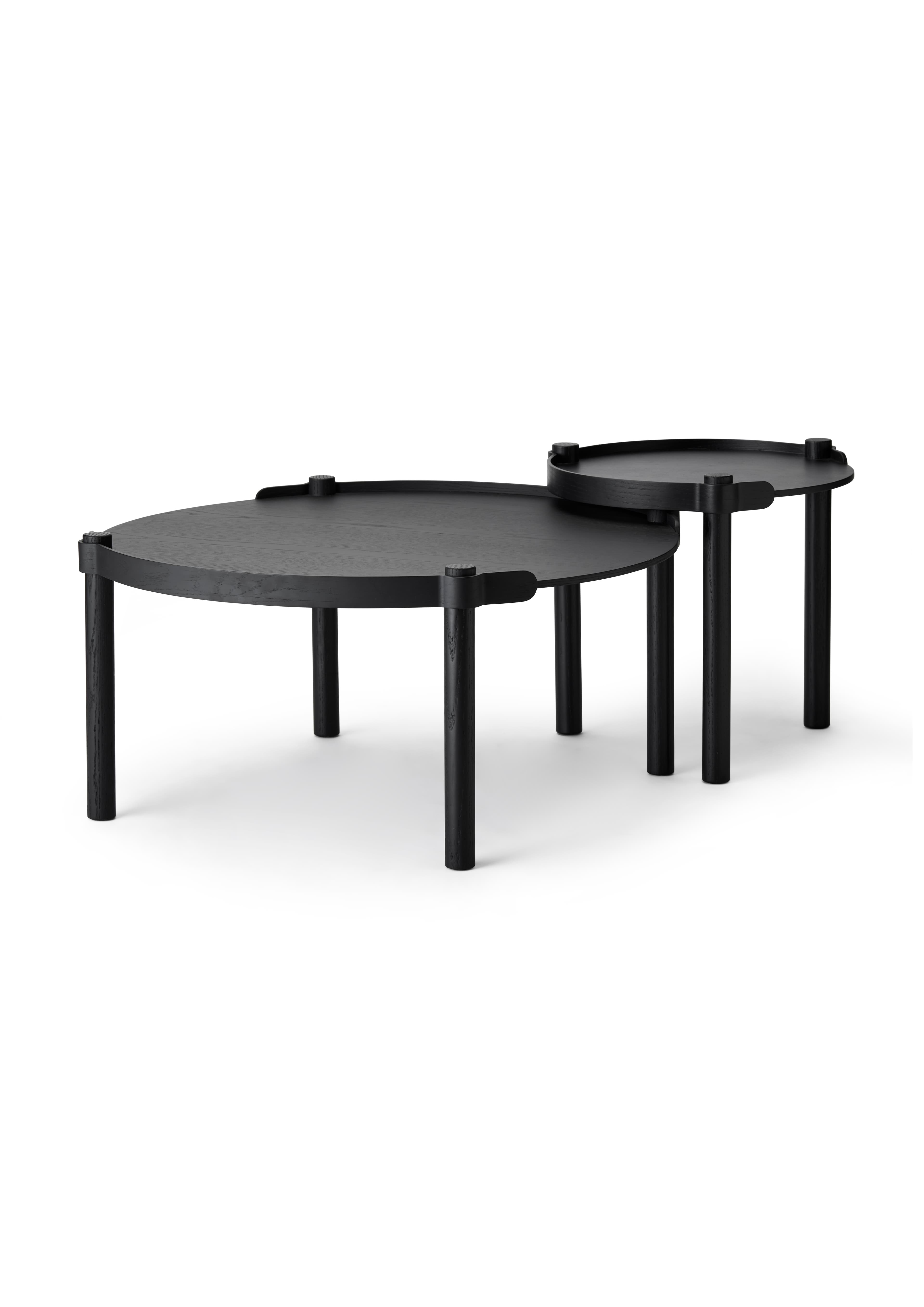 Woody Sohvapöytä Black Stained Oak 80 cm