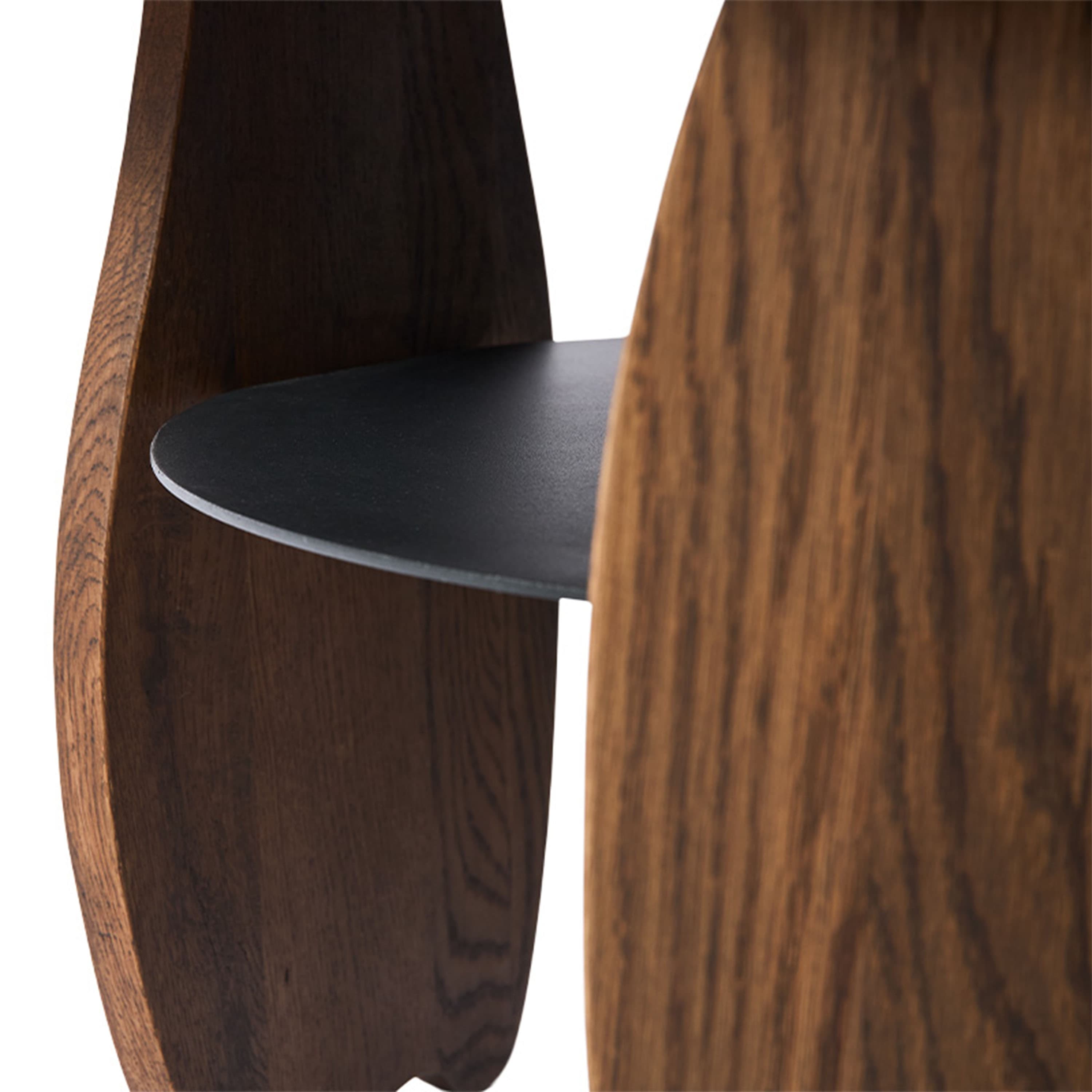 Ishi Sohvapöytä Dark Oil Oak/Metal Ø80
