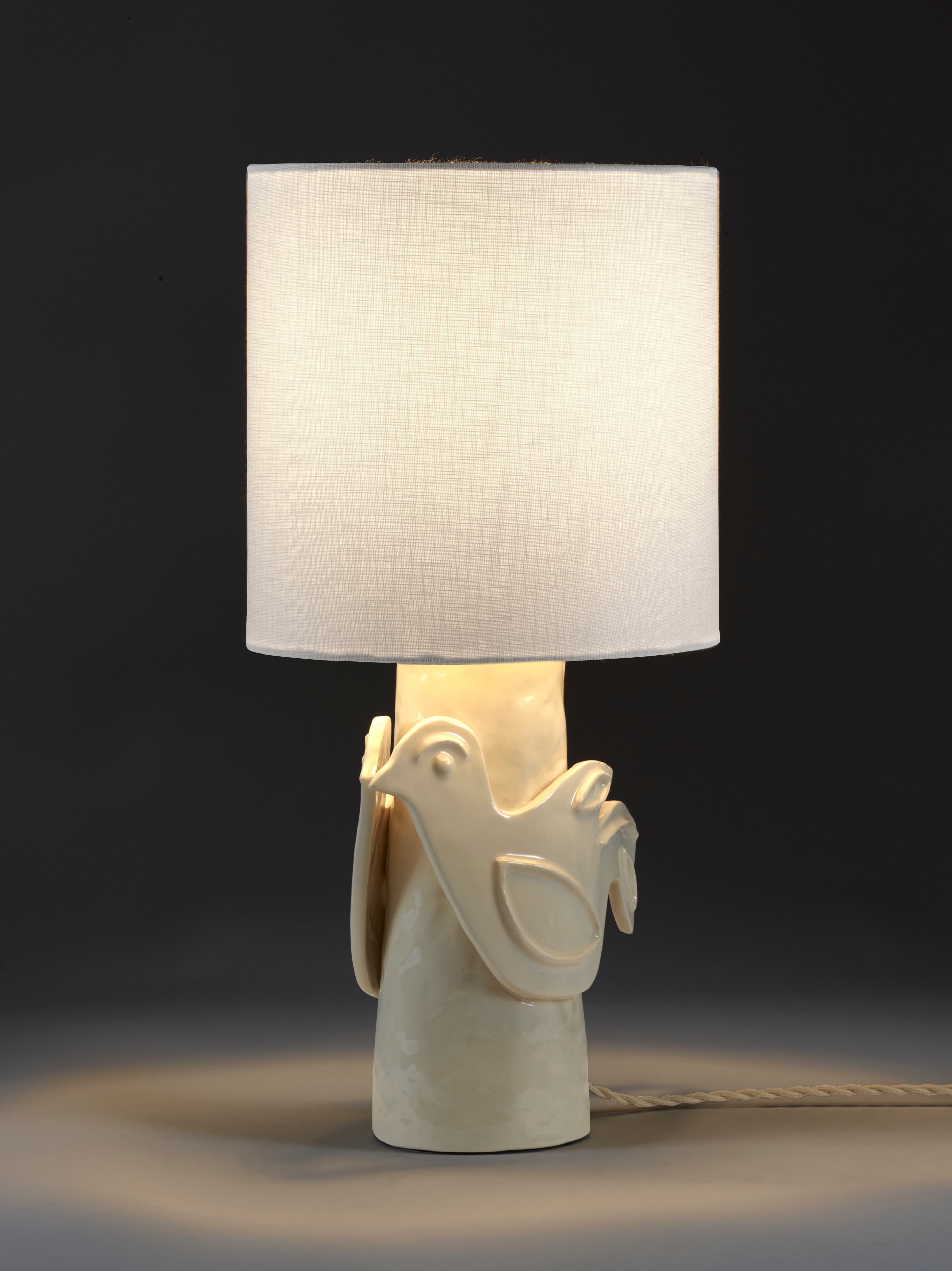 Paloma Pöytävalaisin Valkoinen 52 cm