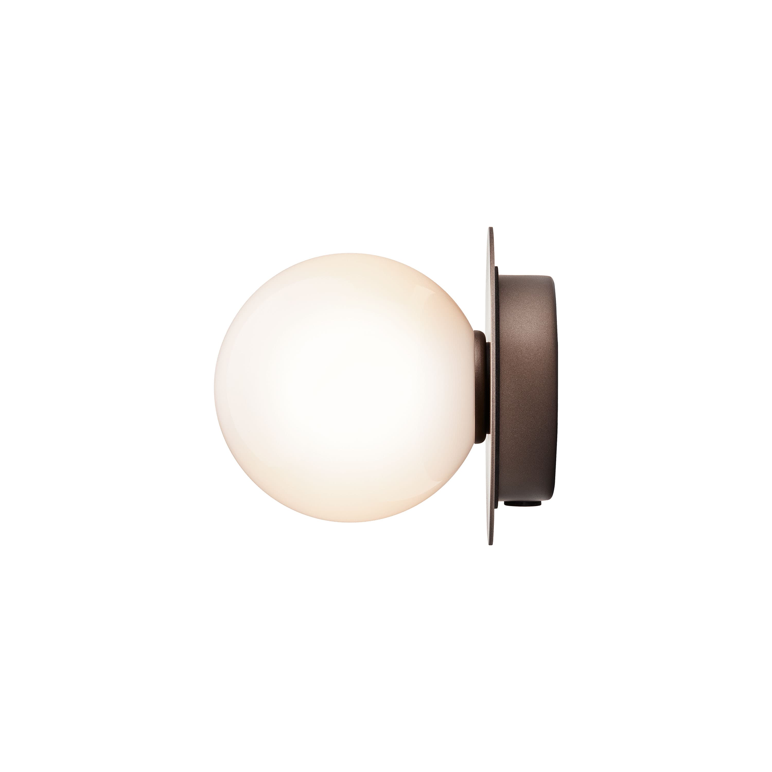 Liila 1 seinä-/kattovalaisin Dark Bronze/Opal Small