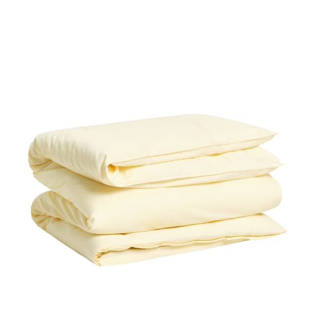 Sateen Pussilakana Vanilla Yellow Yhden hengen