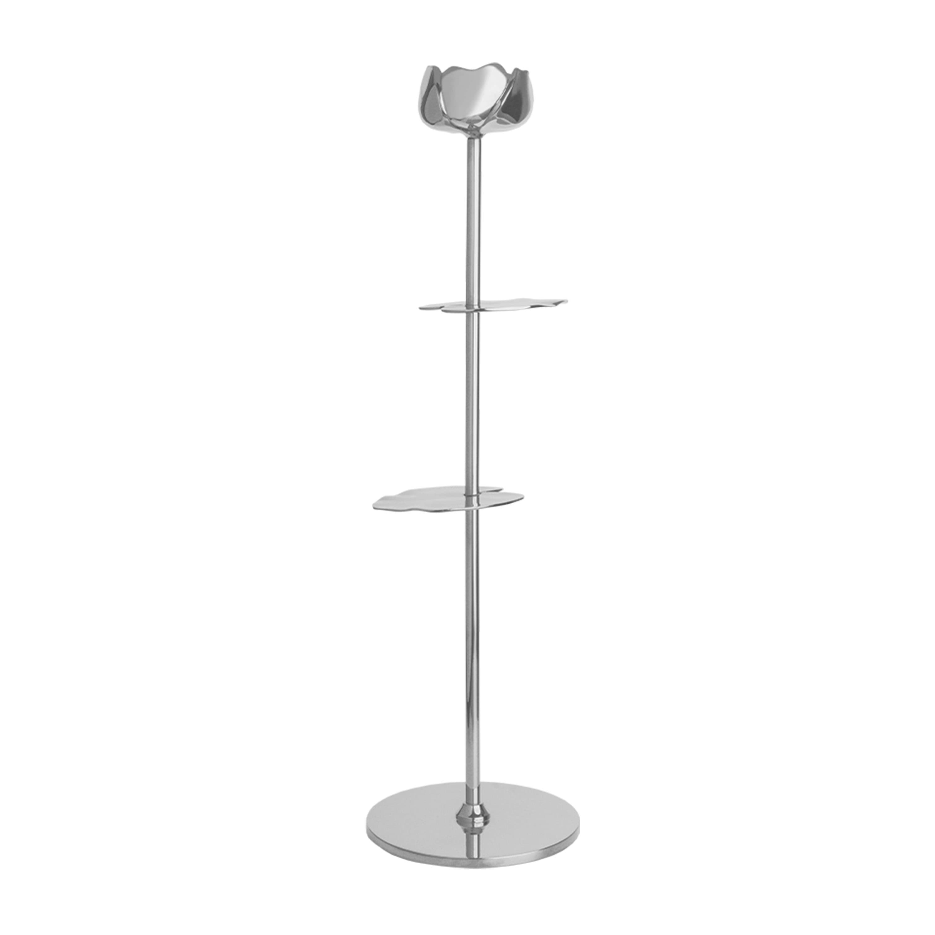 Ninfea Alta Kynttilänjalka Hopea 40cm