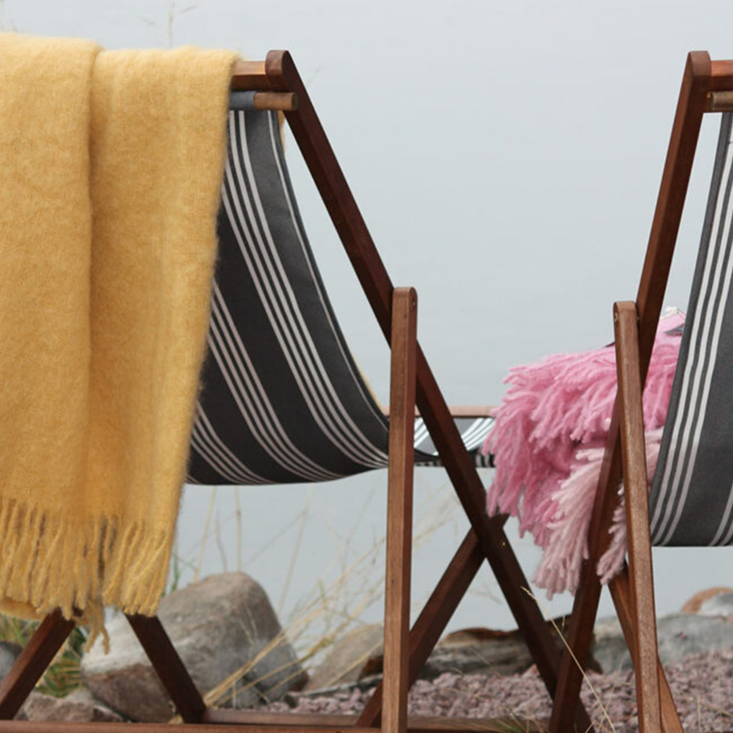 Mohair torkkupeitto golden yellow