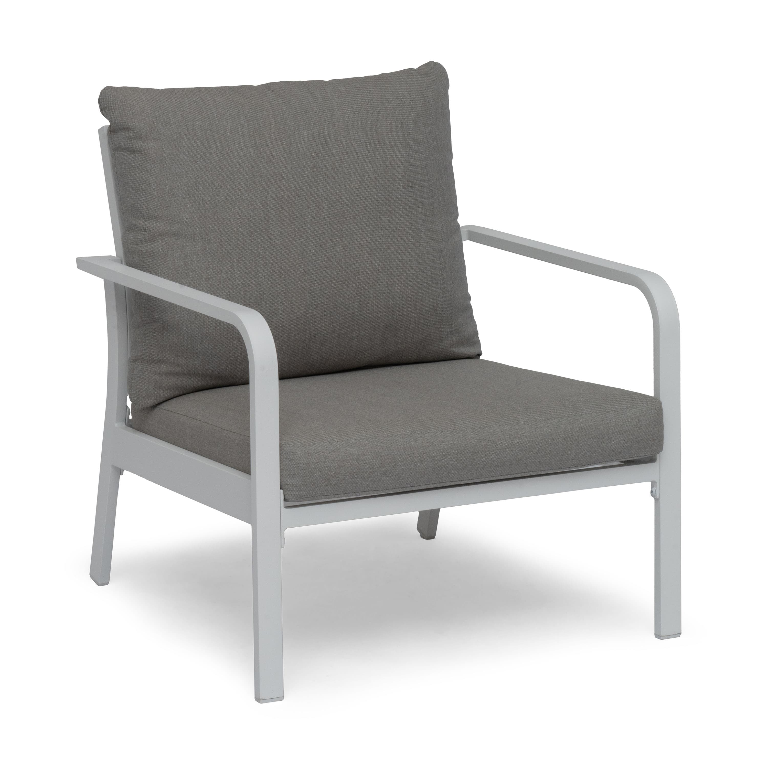 Hånger Loungestol Vit/Gråbeige 82cm