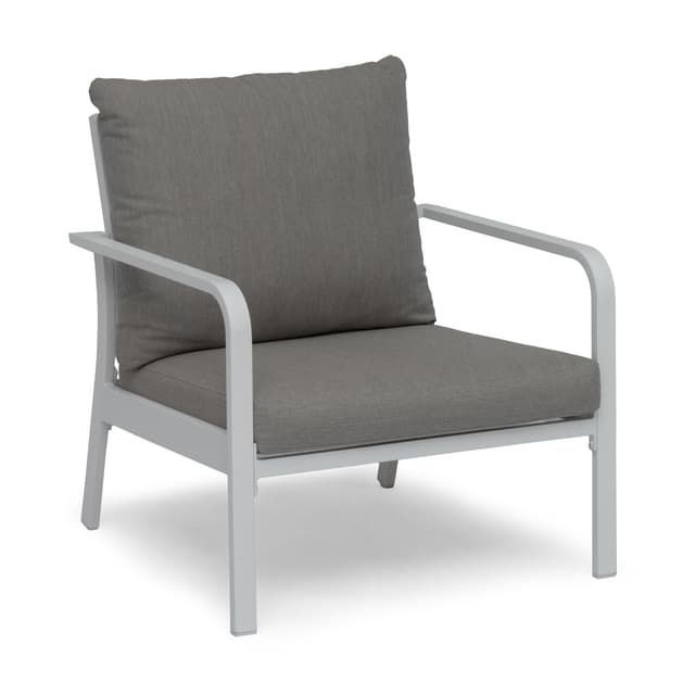 Hånger Loungestol Vit/Gråbeige 82cm