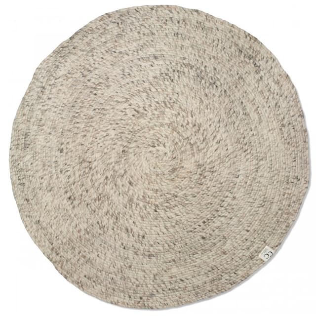 Merino Pyöreä Villamatto Natural Beige Ø 200 cm