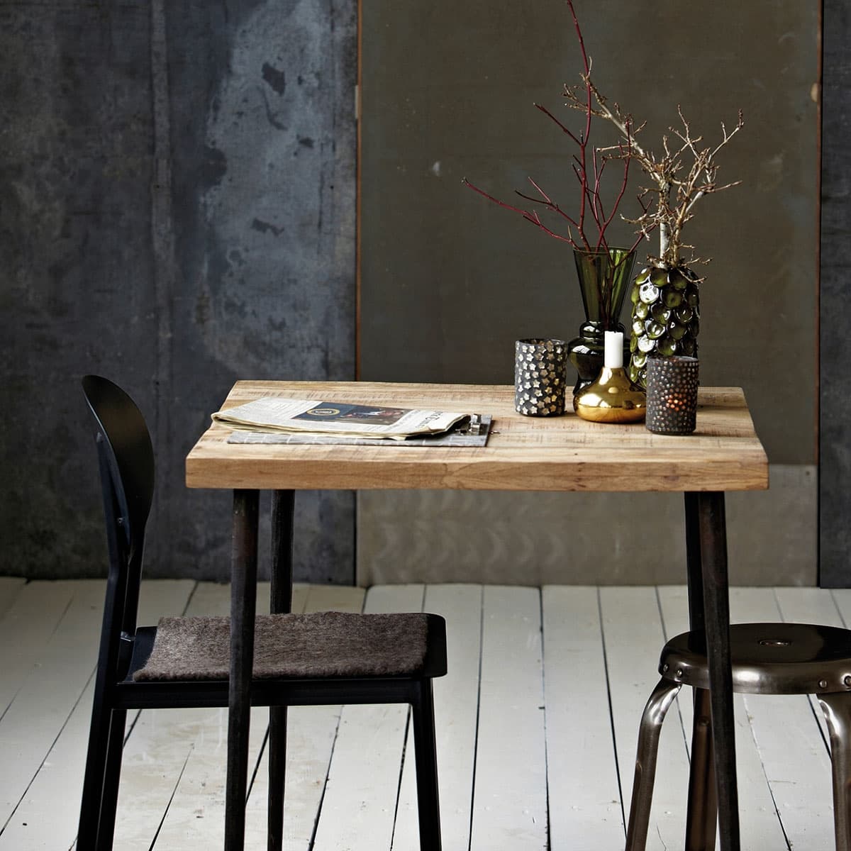 Slated Cafèbord Natur 76 cm