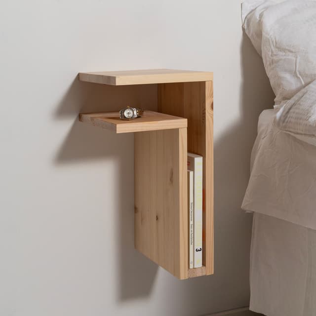 F-Shelf Play Left Yöpöytä Mänty