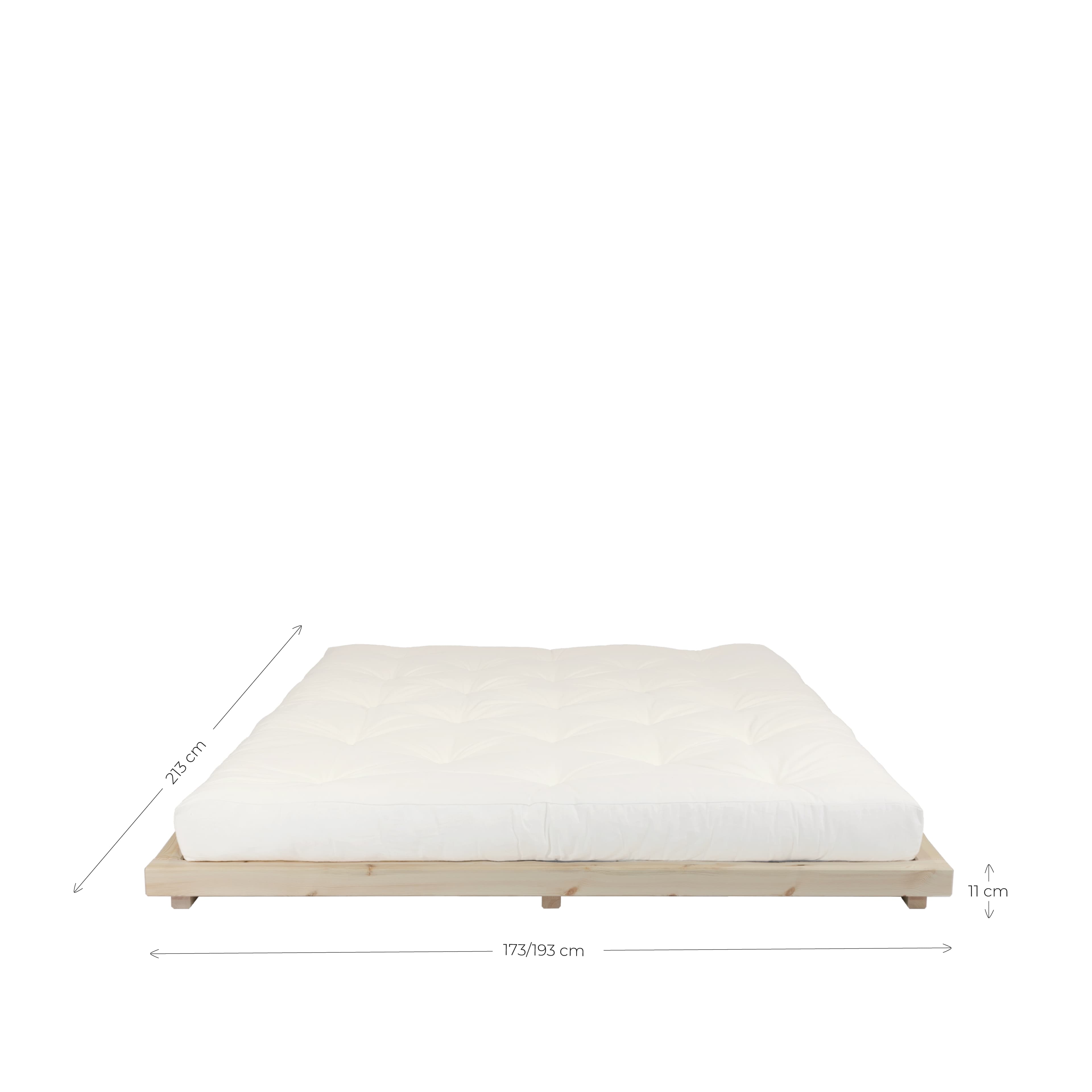 Sängynrunko Luonnollinen 160 cm
