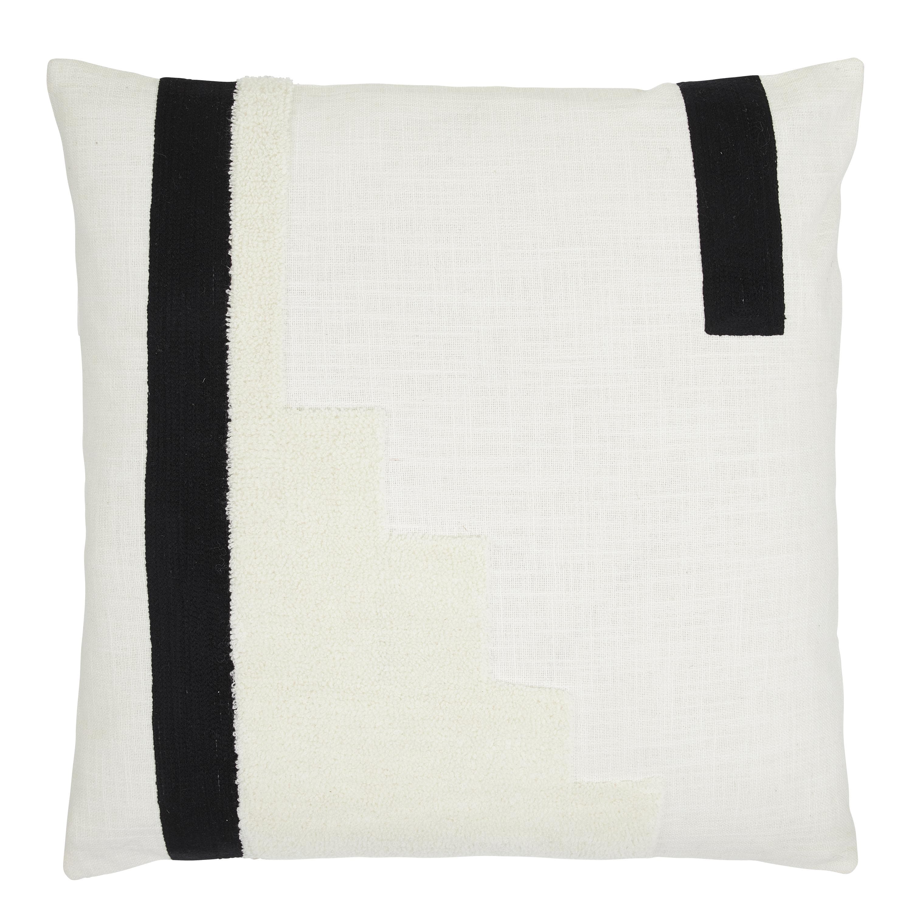 Bianca tyynynpäällinen white/black 50x50