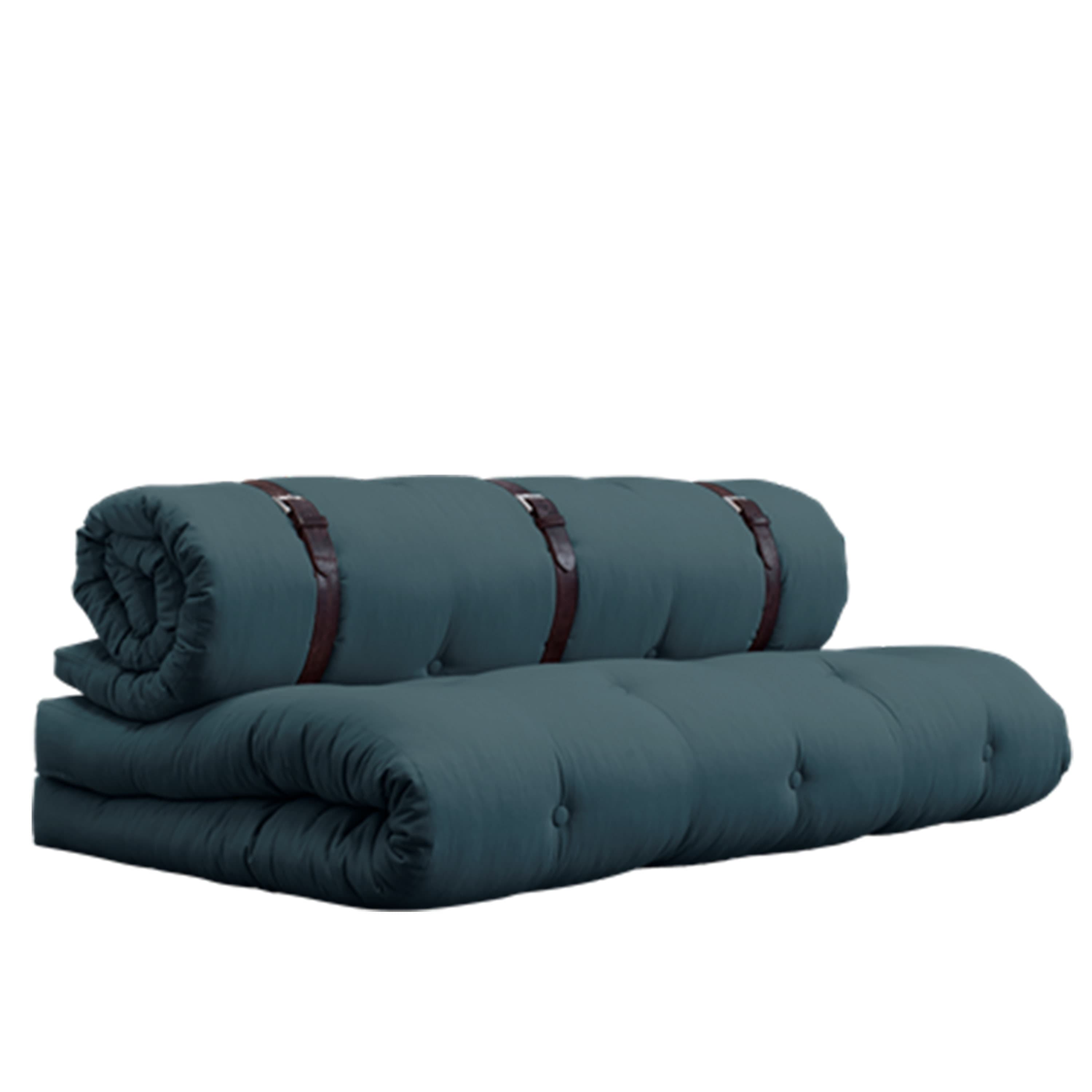 Buckle-up daybed petrol blue 200 cm