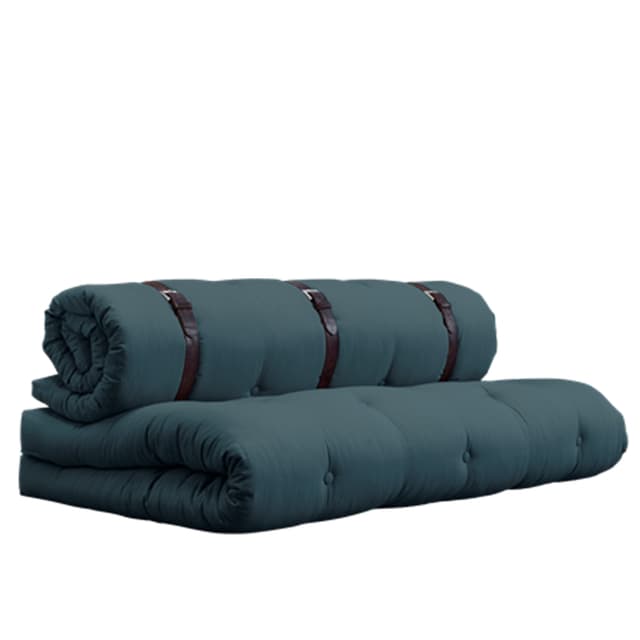 Buckle-up daybed petrol blue 200 cm
