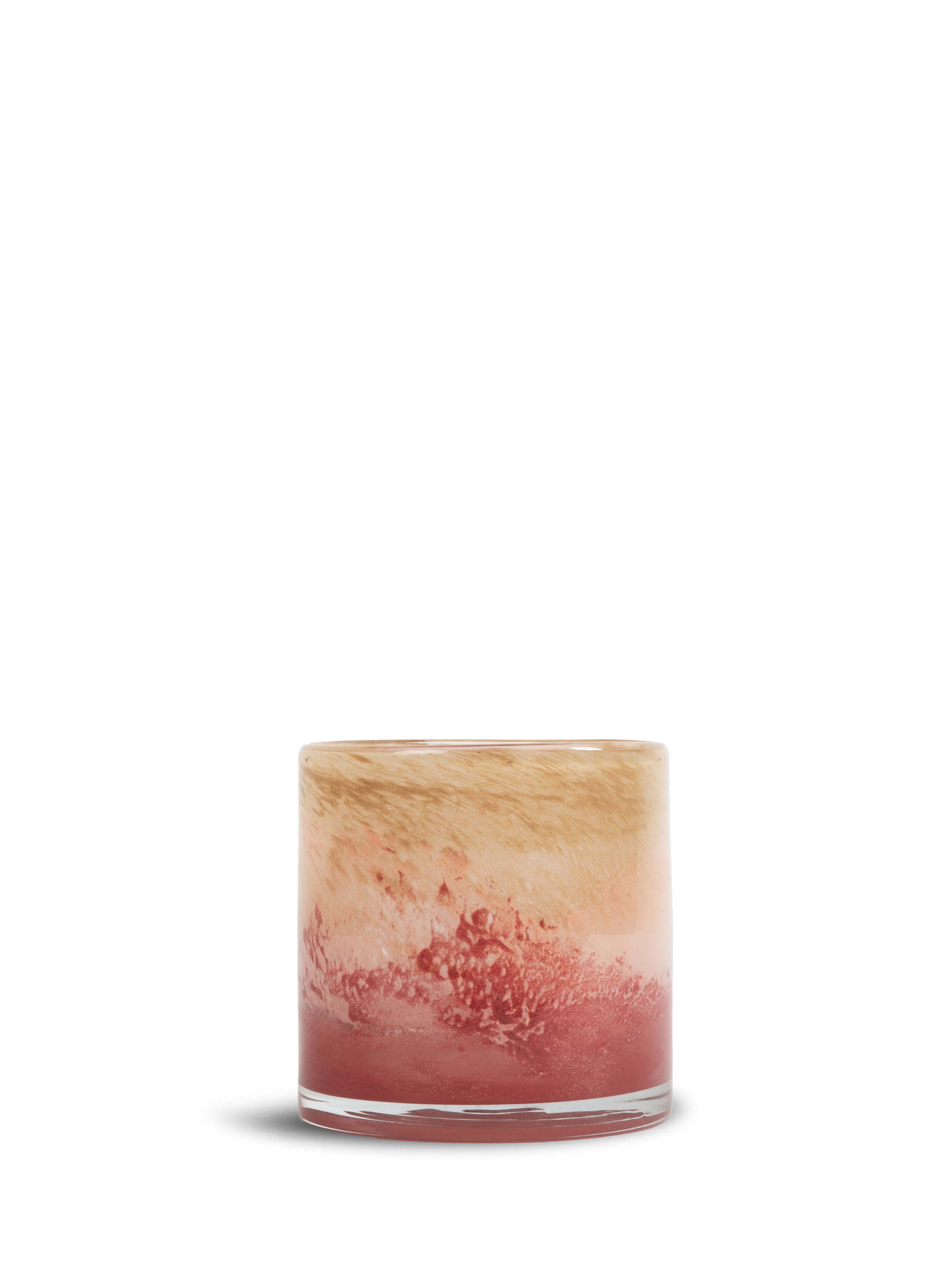 Calore Kynttilälyhty Pinkki/Beige/Bordeaux 10cm