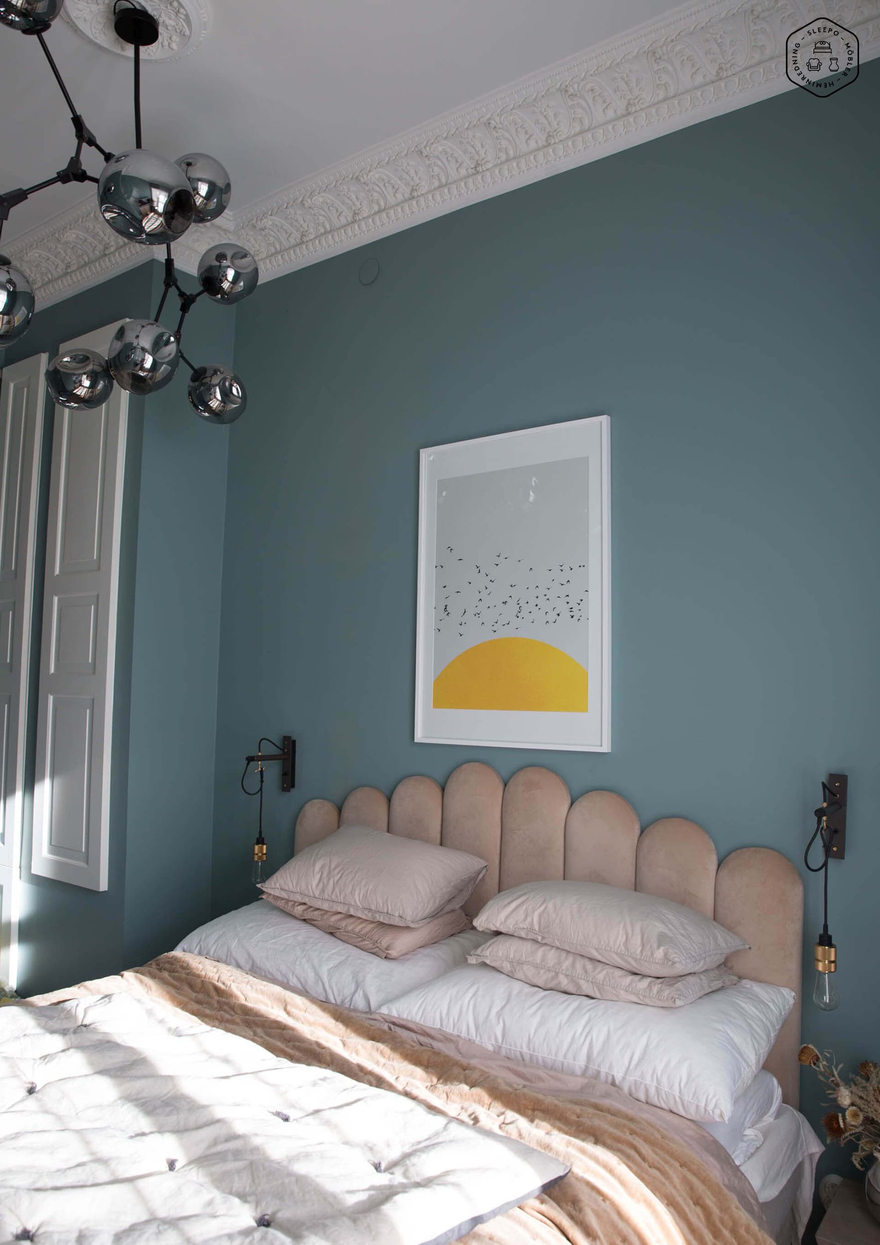 Art Sängynpääty Sametti Beige 160cm