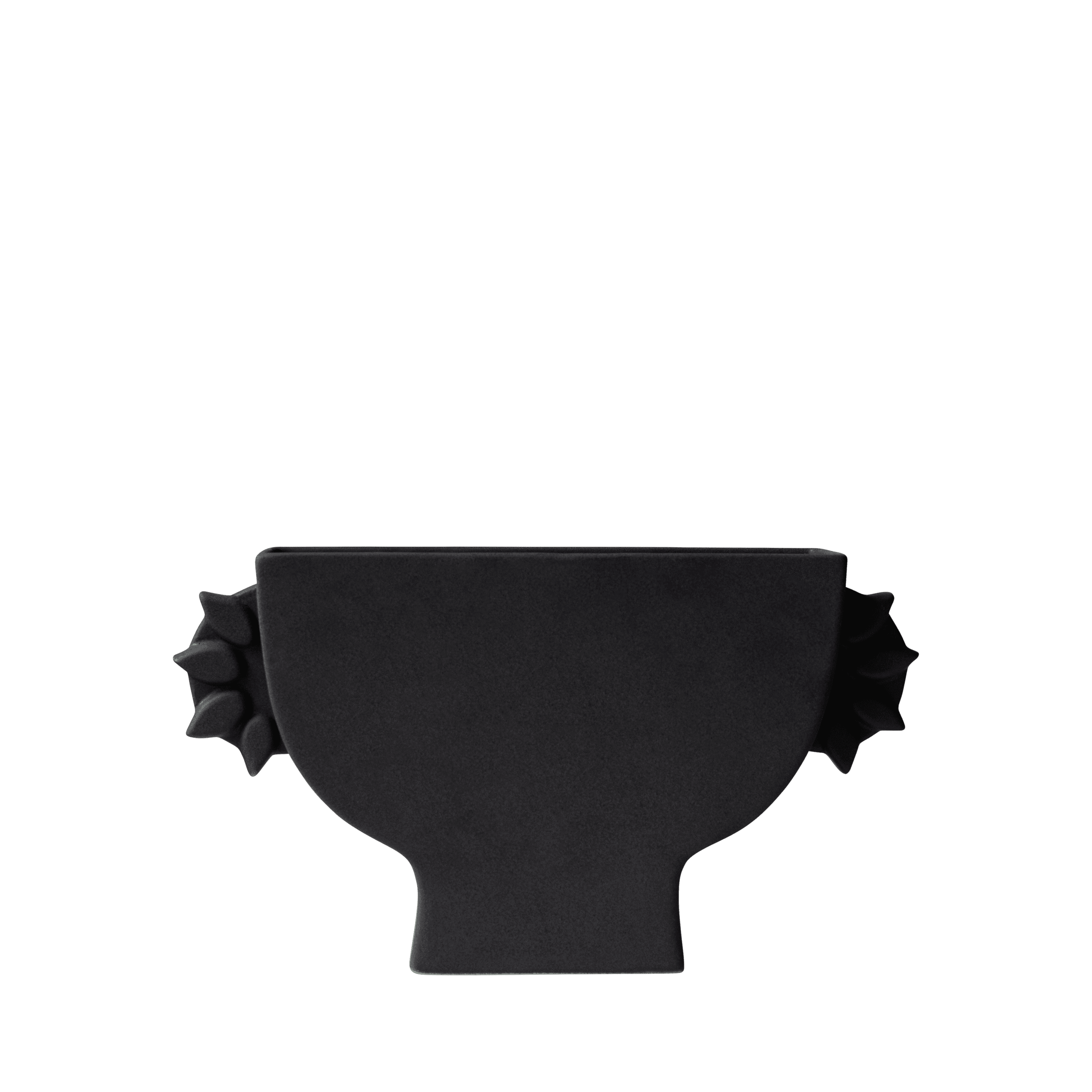 Flat Maljakko Black 16 cm