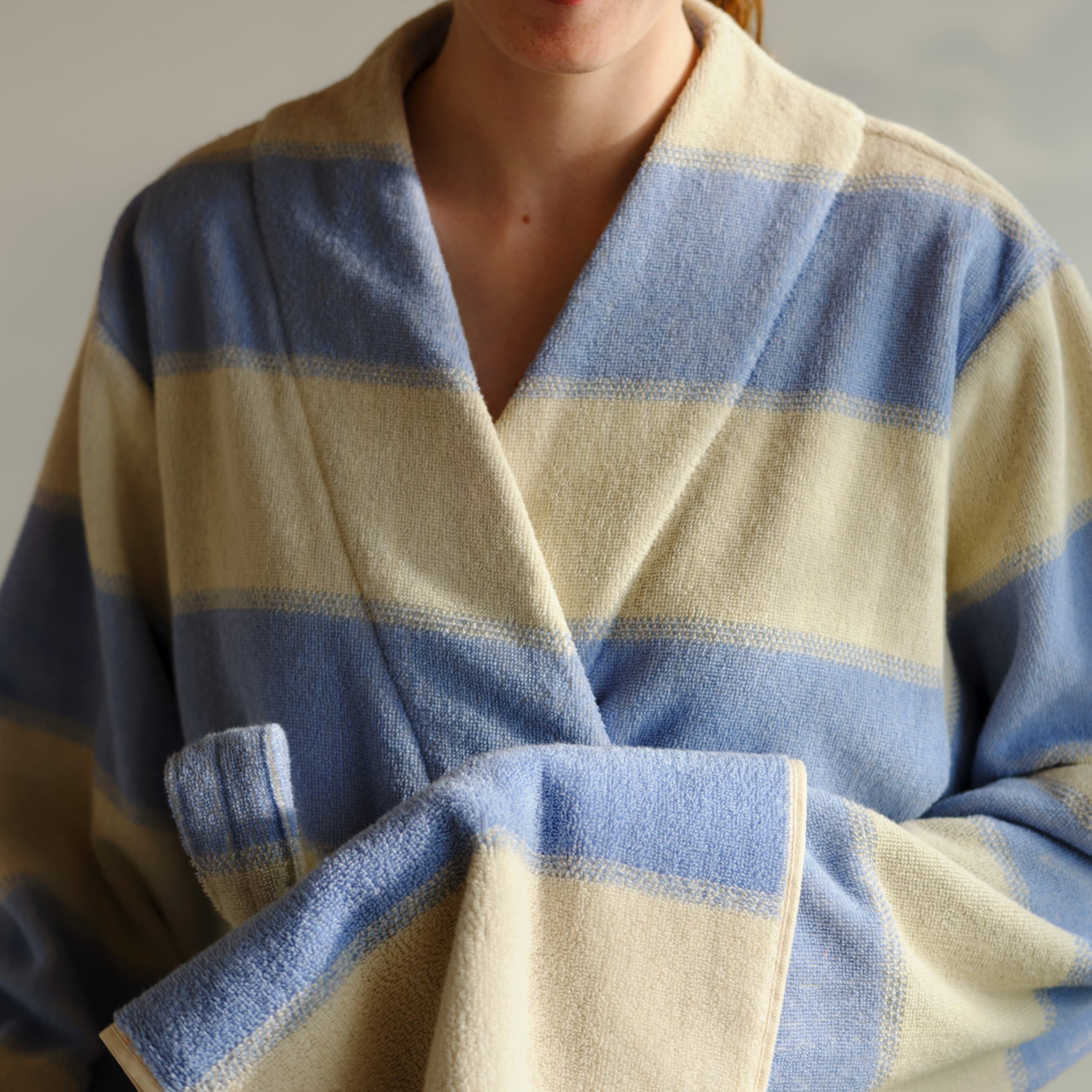 Miesten aamutakki Light Blue/Melon XL