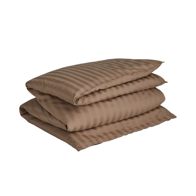 Sateen Stripes pussilakana Taupe Beige 220x220