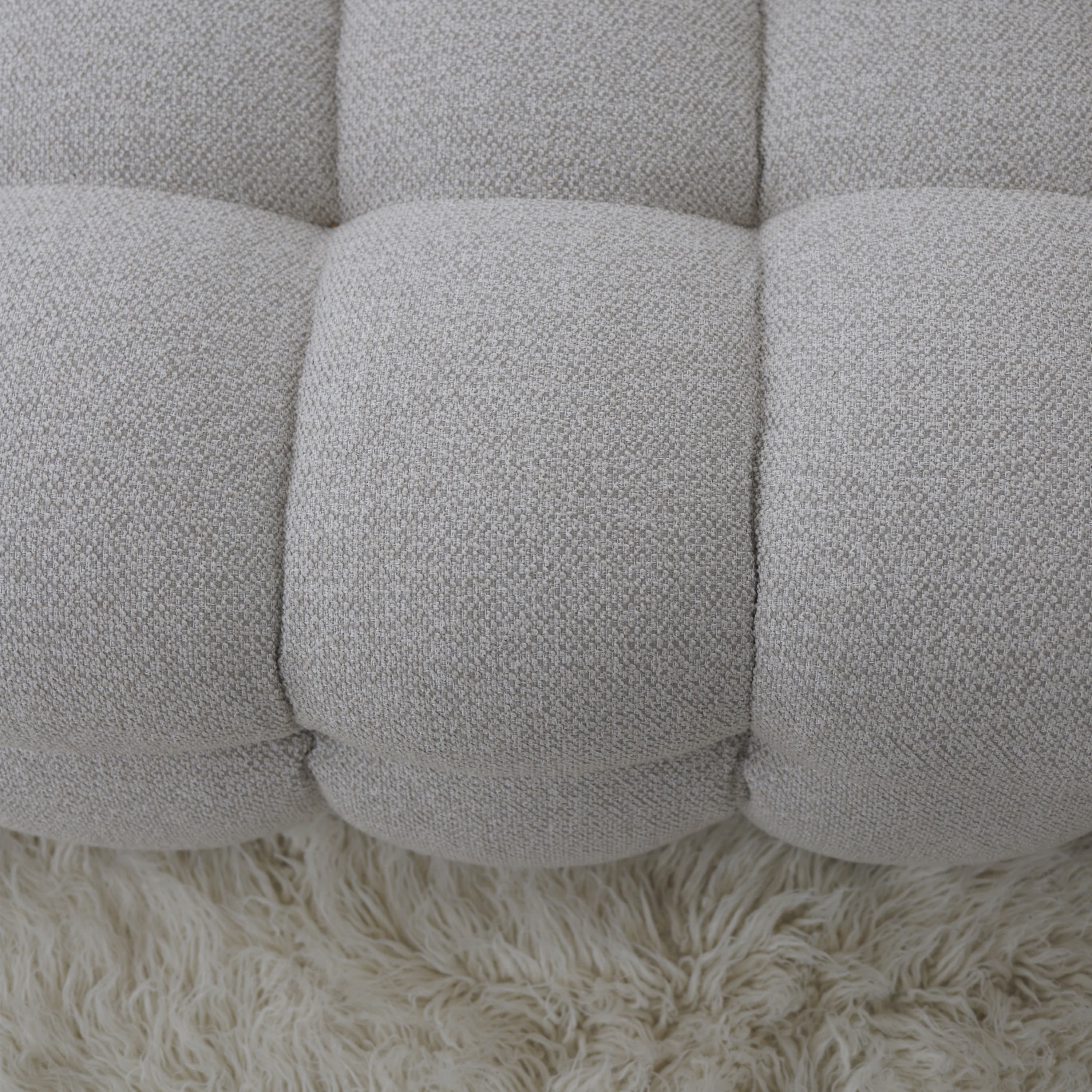 Billie 3-istuttava Sivumoduuli Oikea Käsinoja Beige Bouclé 202cm