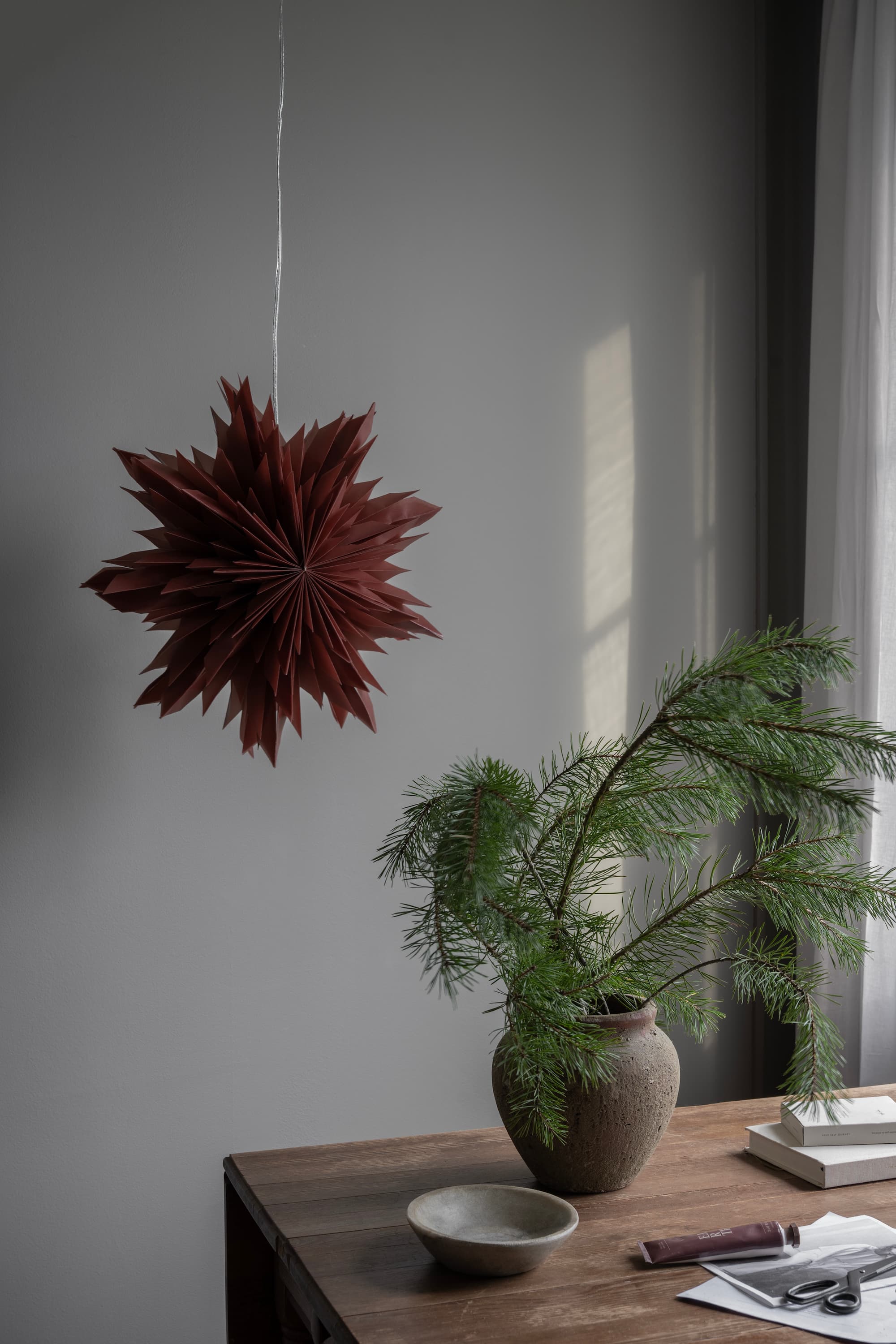 Oslo Joulutähti Red Orchre 44cm