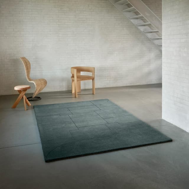 Geometric Maze Villamatto Moss 170x240