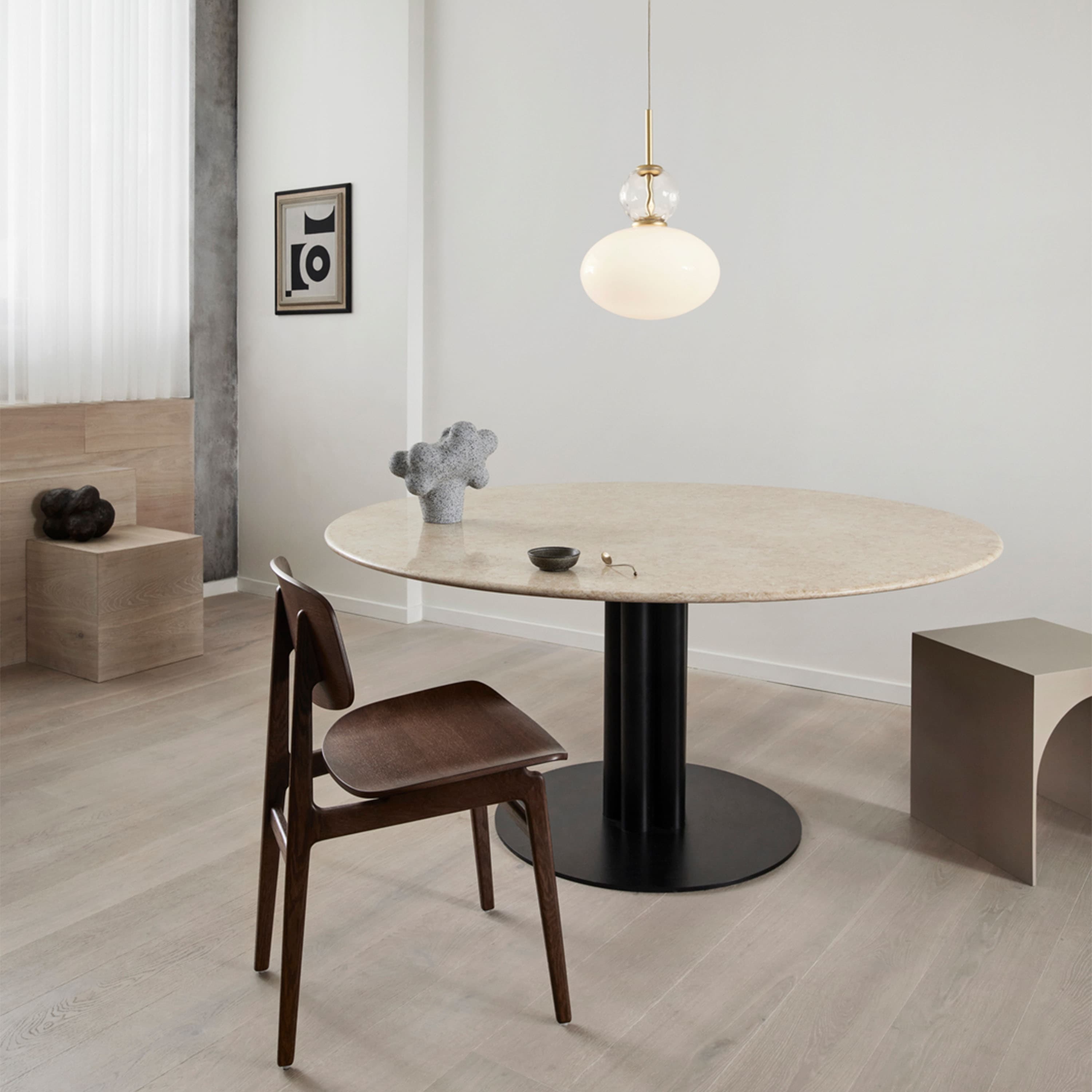 Rizzatto 32 kattovalaisin Satin Brass/Opal