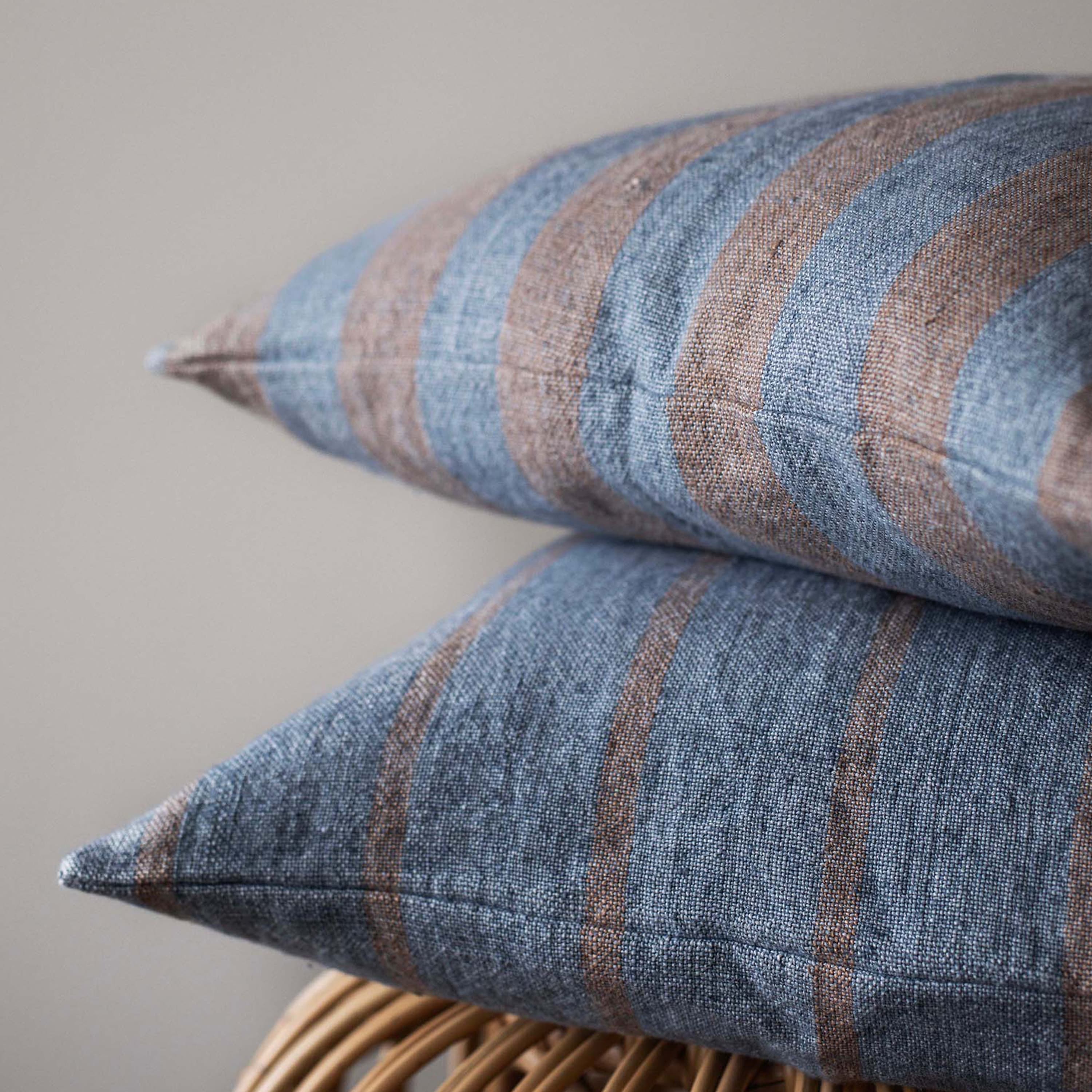 Melvin tyynynpäällinen beige stripe 50x50