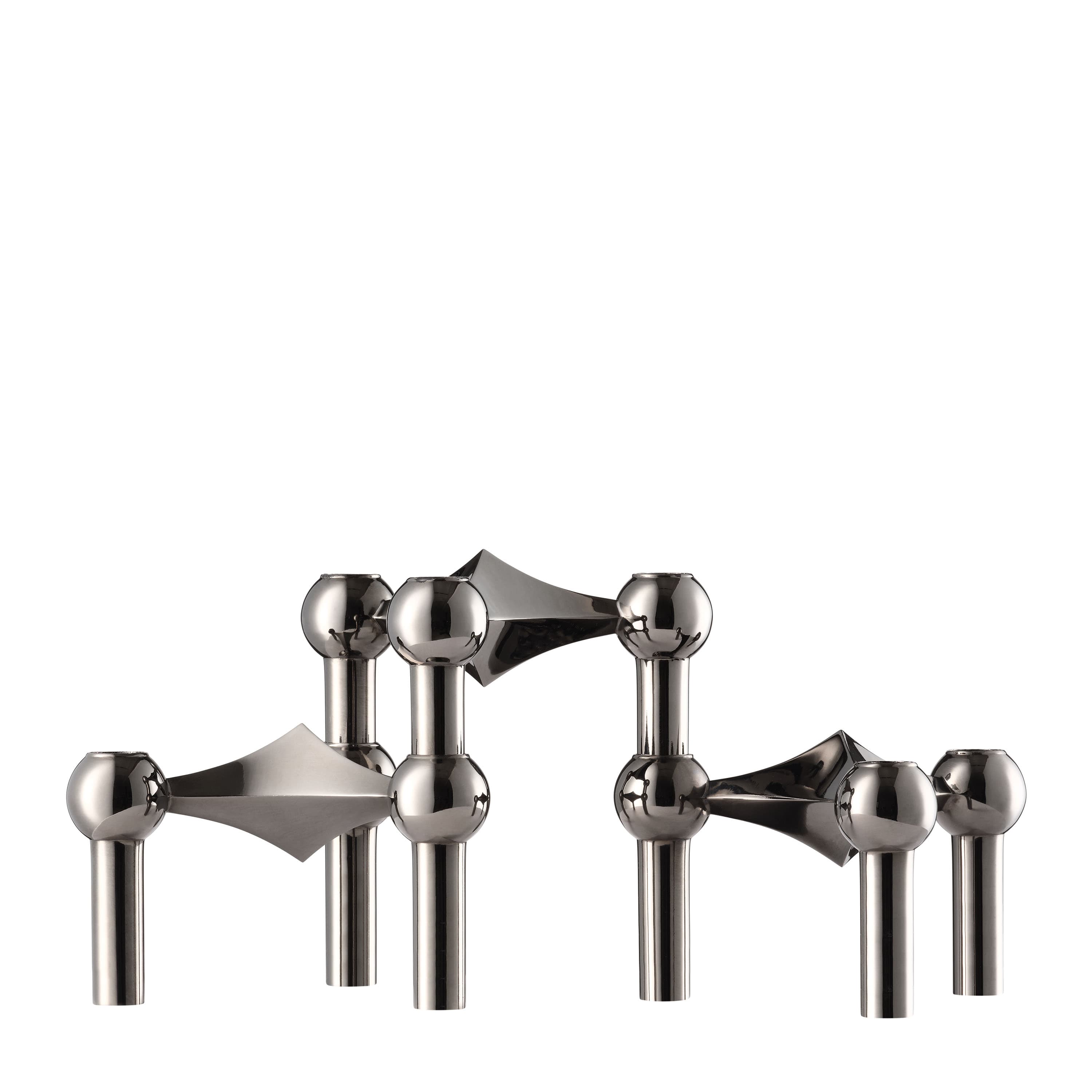 STOFF Nagel Kynttilänjalka Black Chrome 3-pakkaus