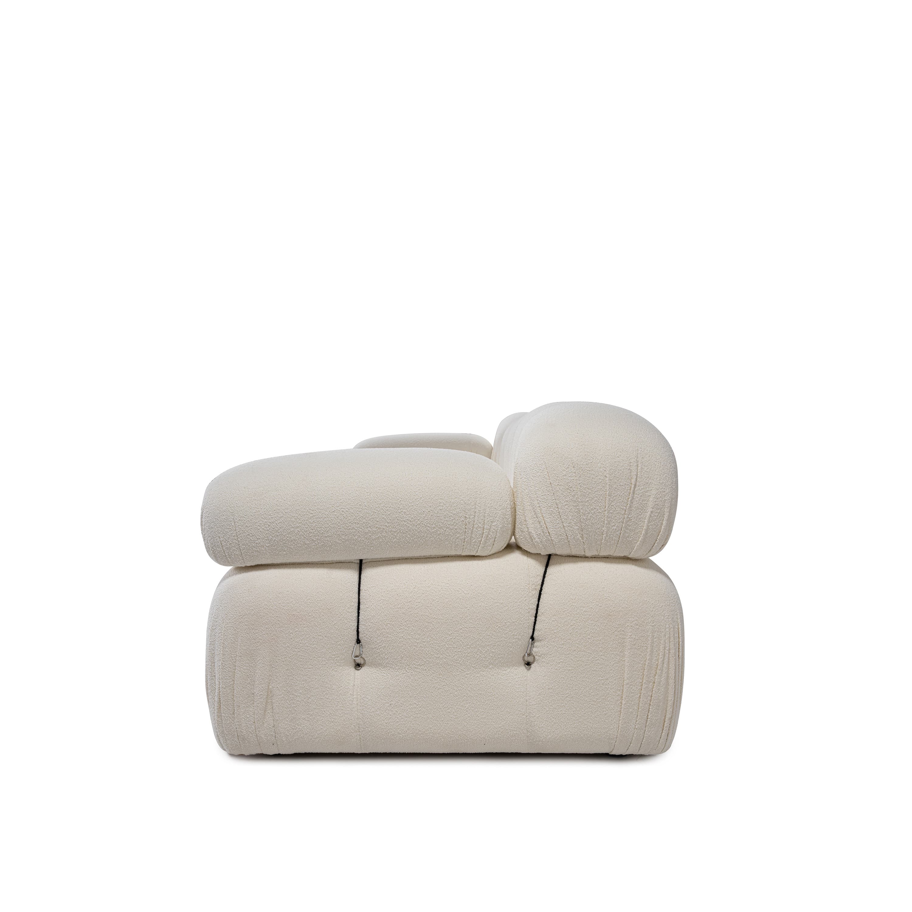 Blanca 3-istuttava Sohva White Bouclé