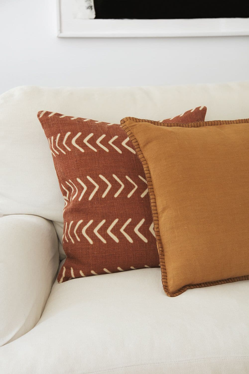 Tara Linen Tyynynpäällinen Terracotta 50 x 50