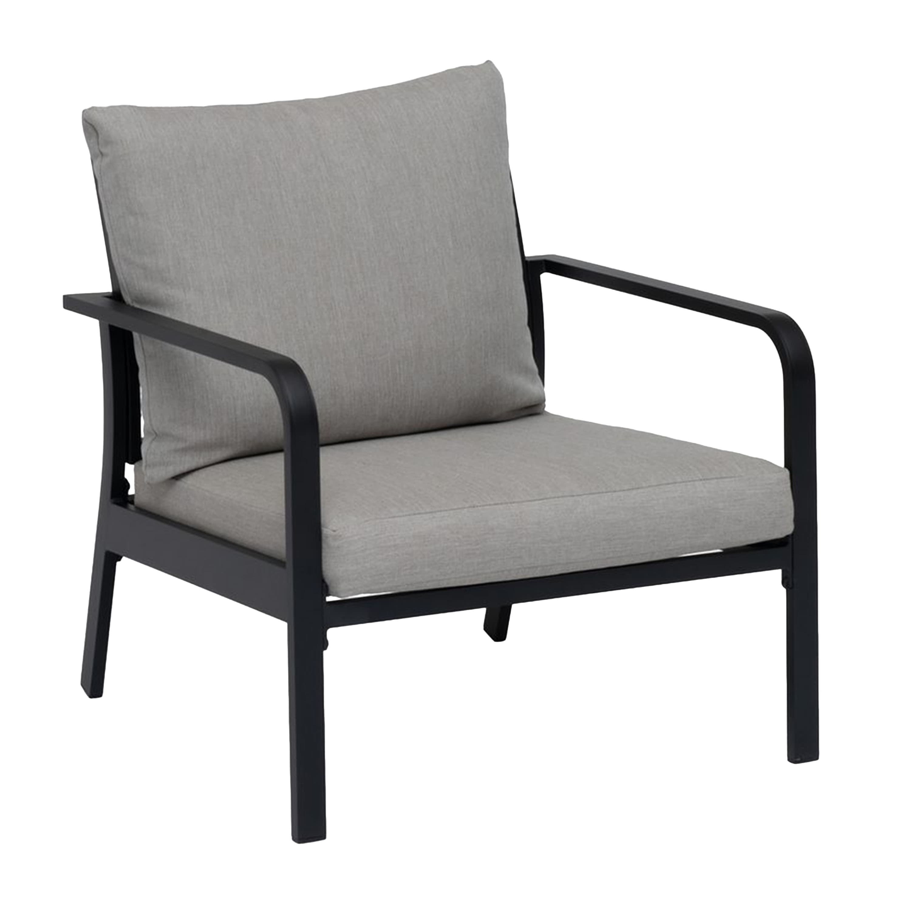 Hånger Lounge-tuoli Musta/Harmaabeige 82cm