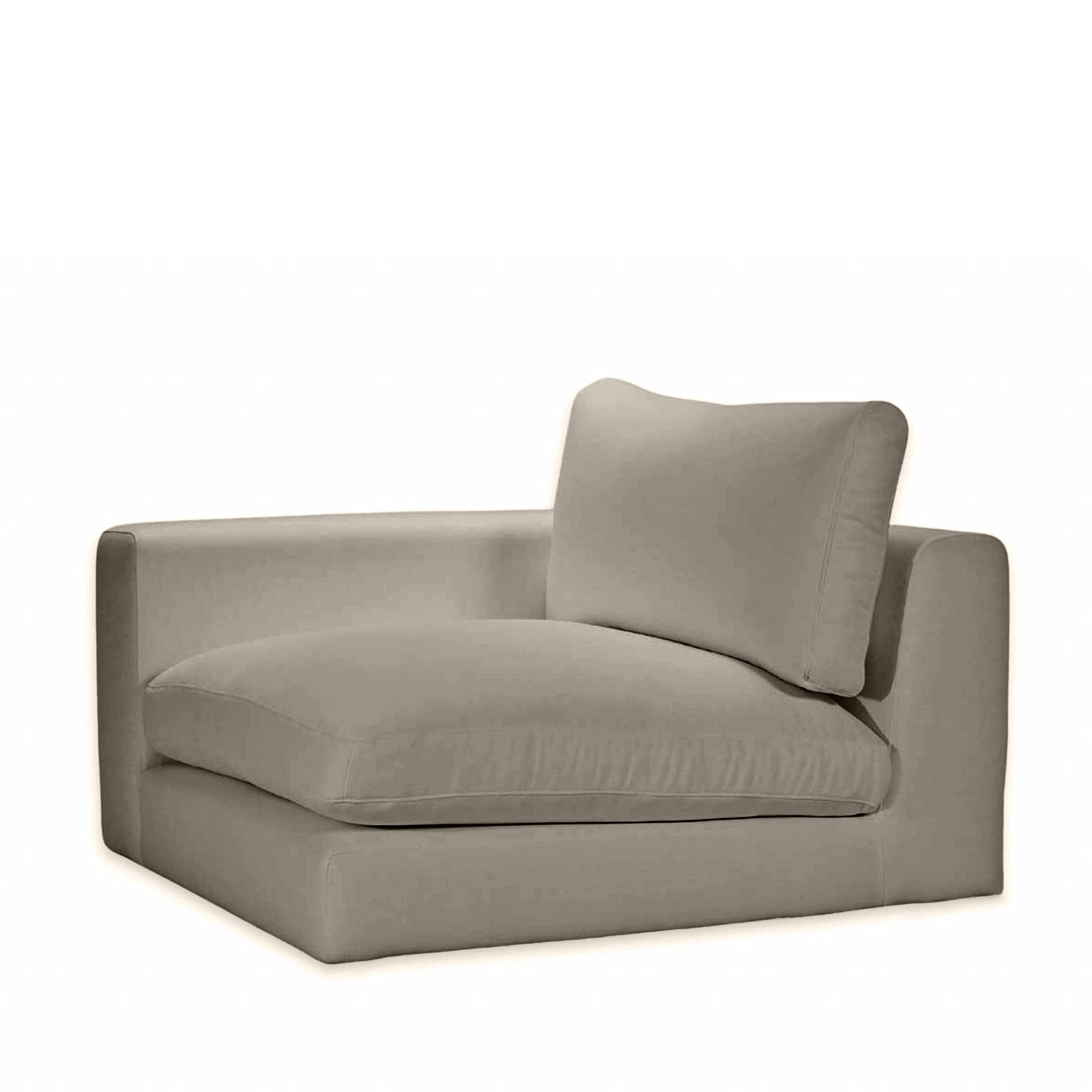 Capri 1-istuttava sohvaosa vasen käsinoja Taupe 107cm