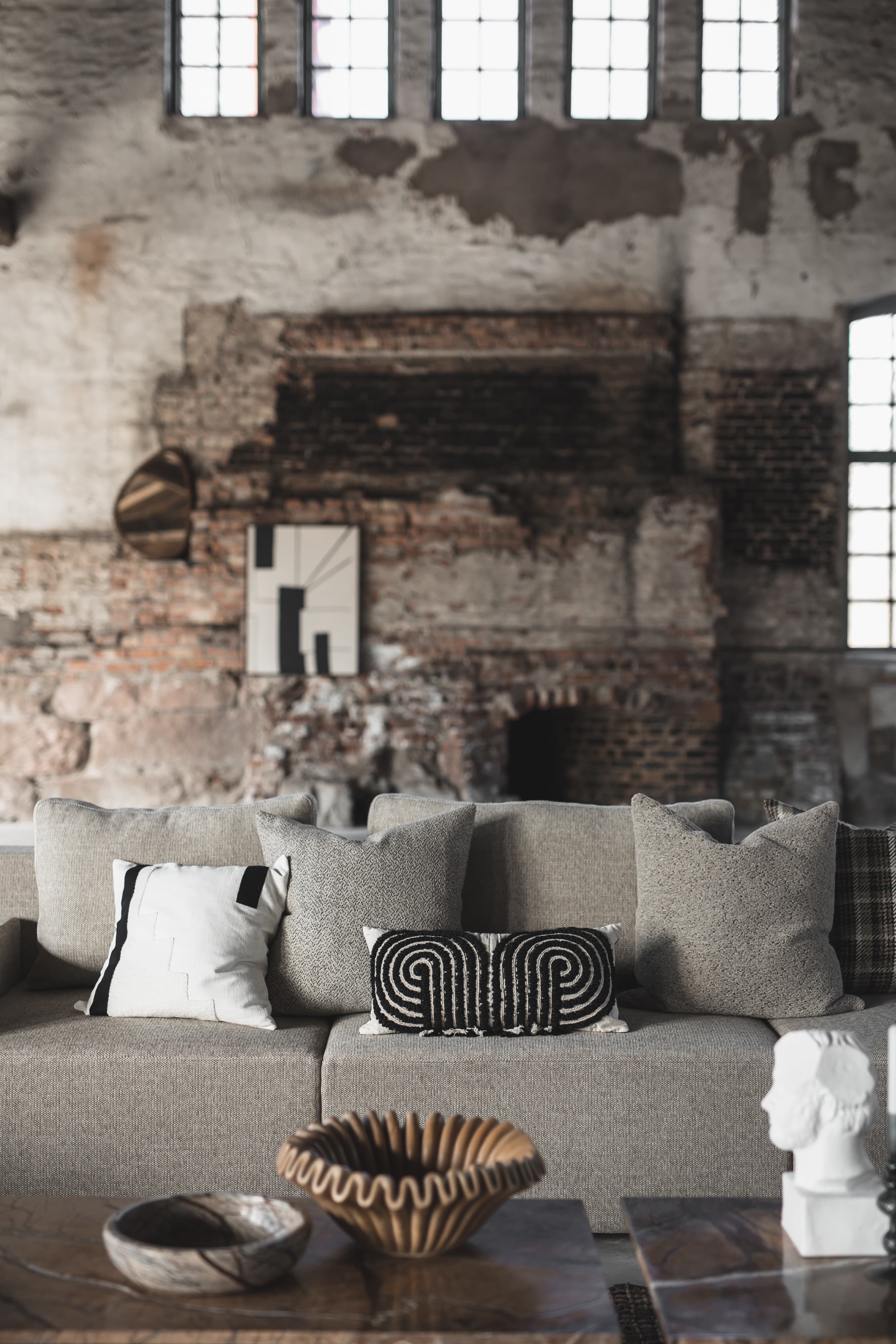 Bianca tyynynpäällinen white/black 50x50