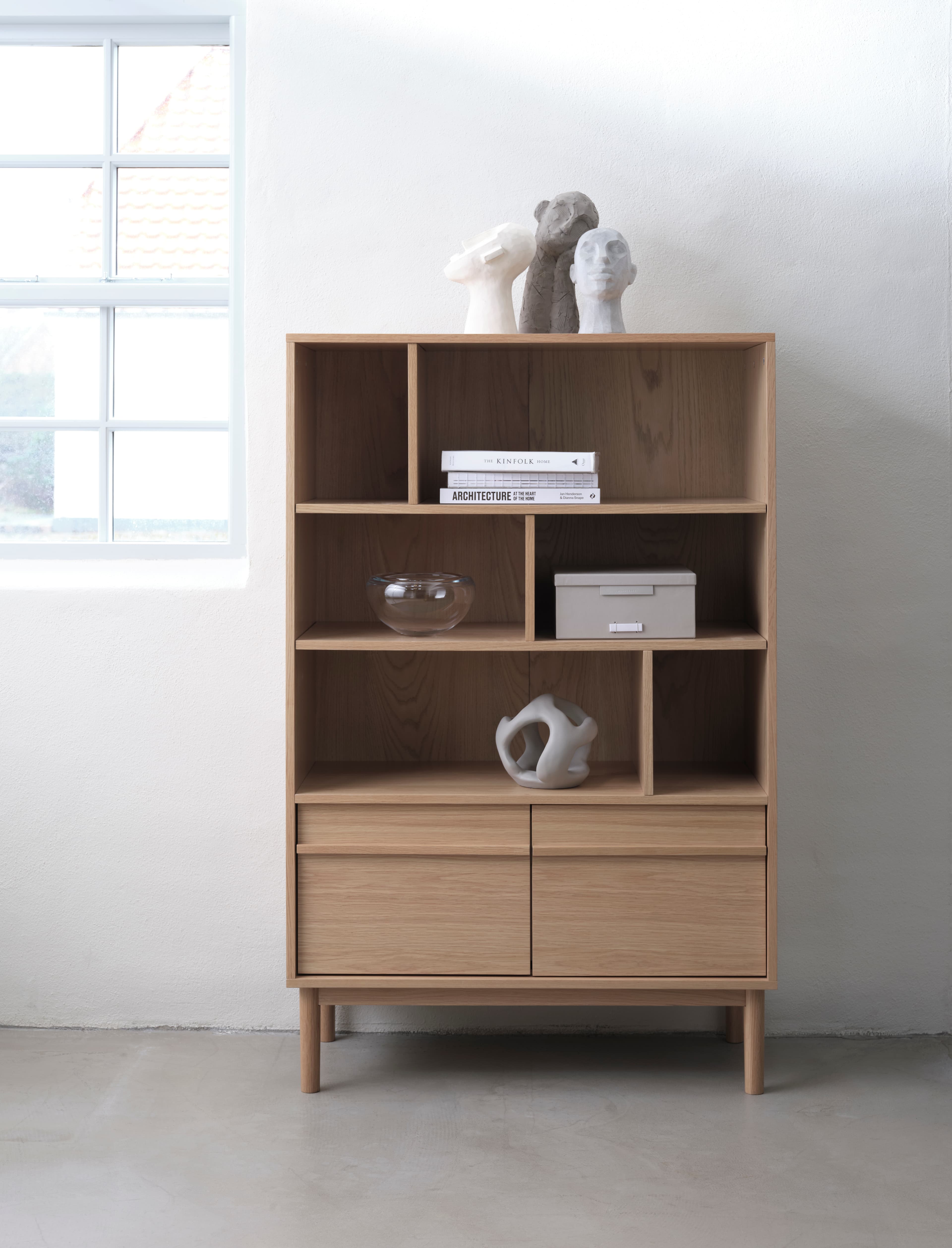 Andrea Kirjahylly Natural Oak 140cm