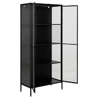 Neah Vitriinikaappi Black 180 cm