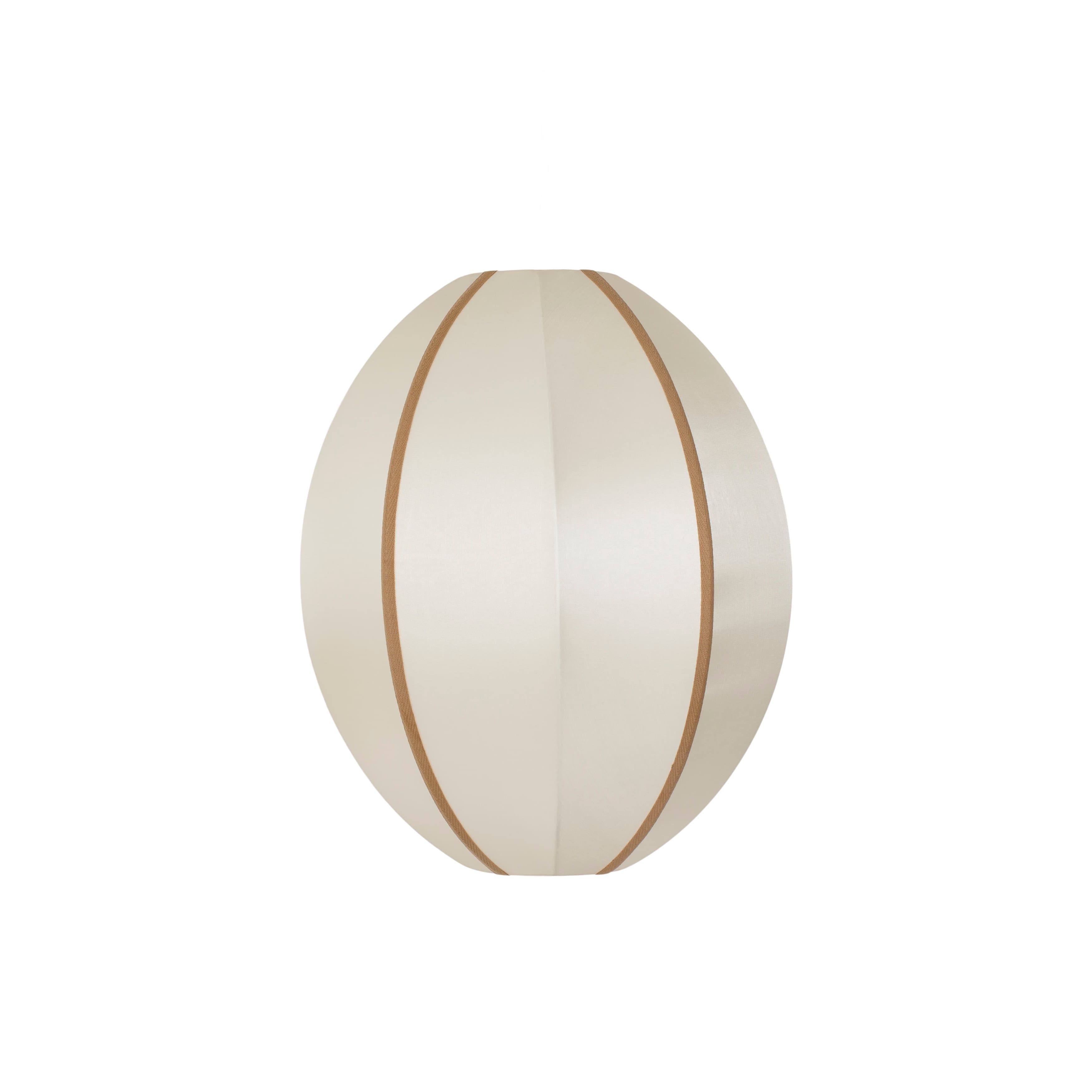 Oval s lampunvarjostin offwhite/amber