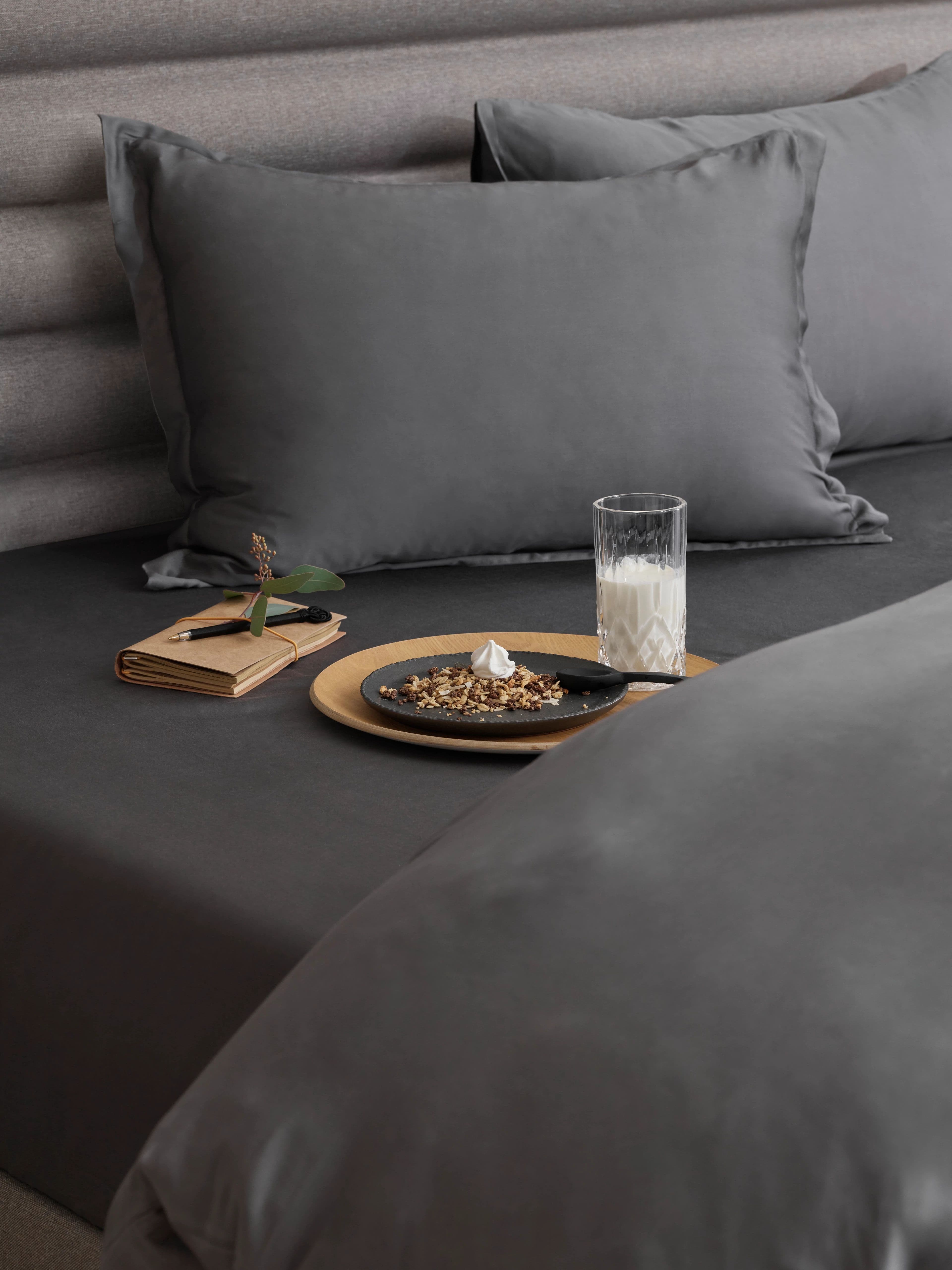 Bambu Tyynyliina Antrasiitti 50x60
