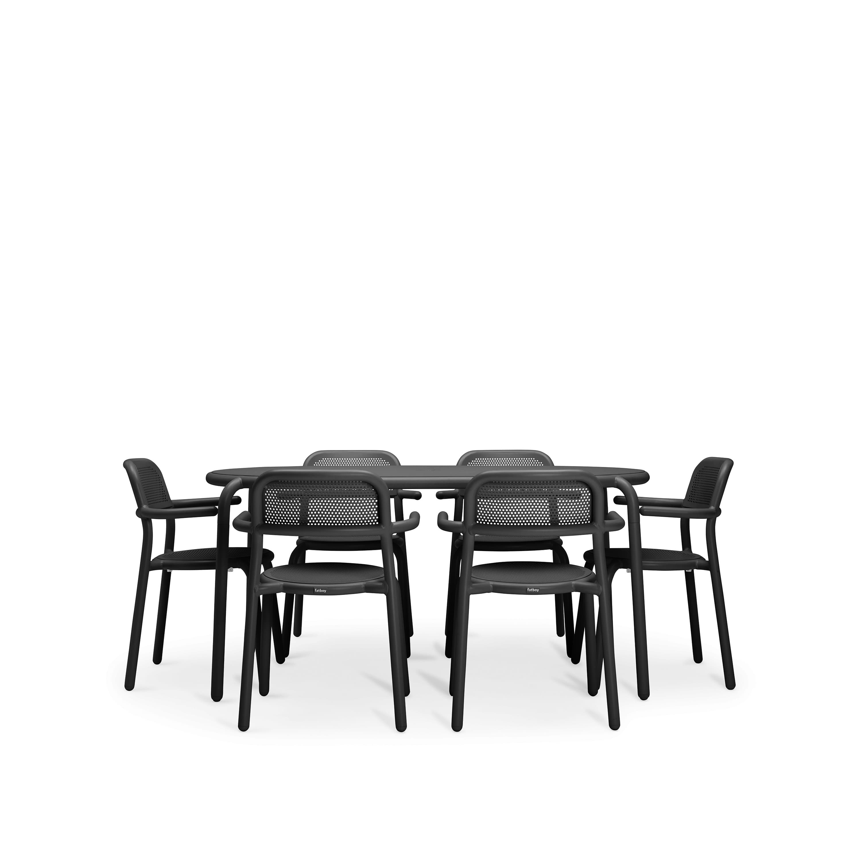 Toni Tavolo Ruokapöytä Anthracite 160 cm