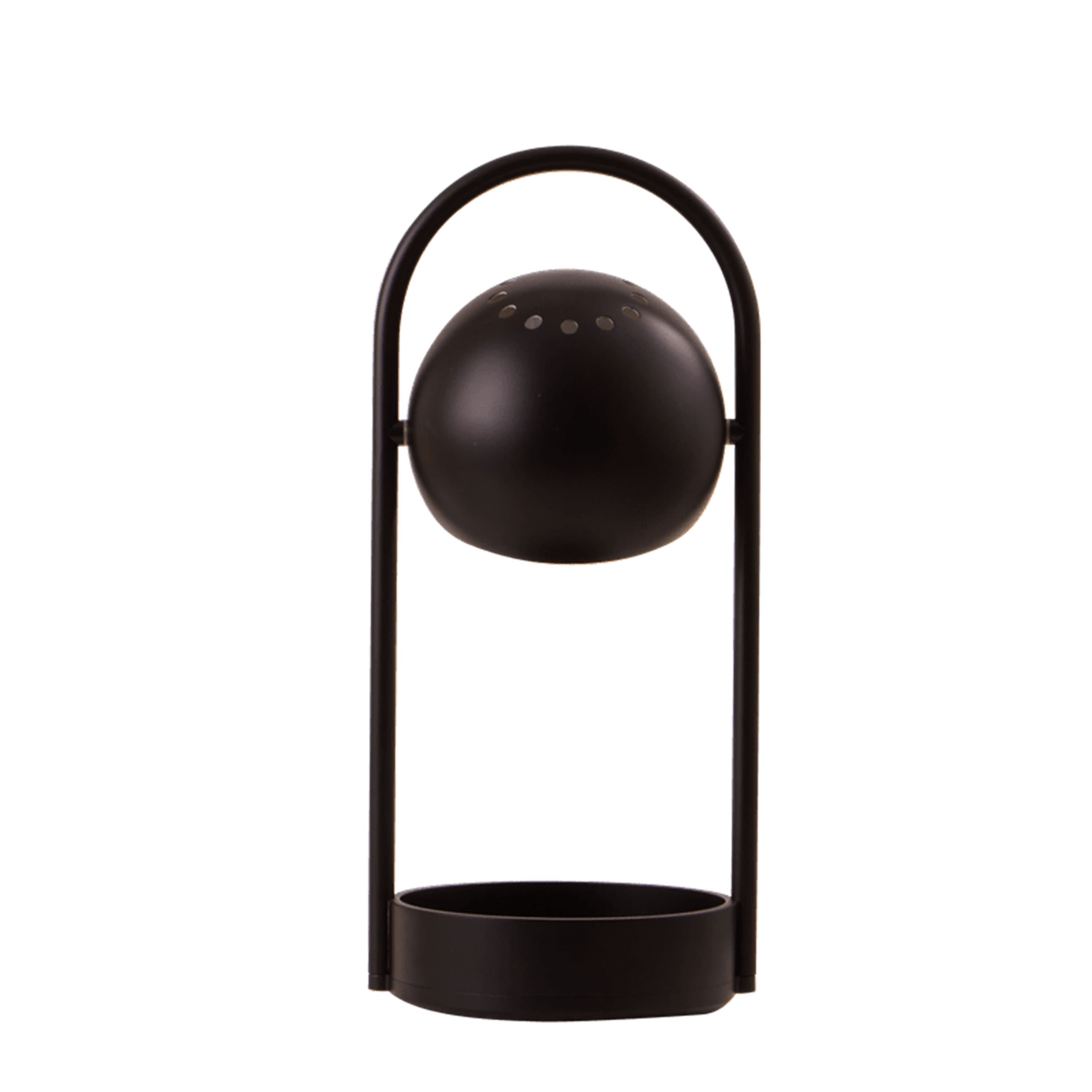 Pallomainen kannettava pöytävalaisin musta 32 cm