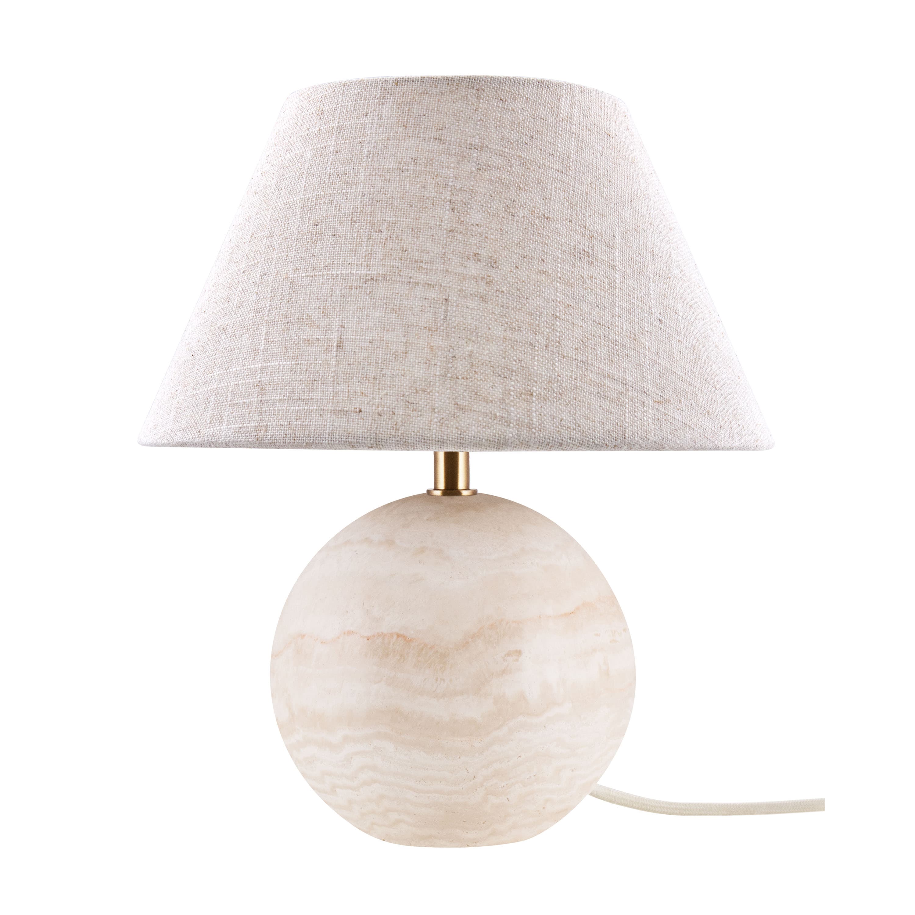 Castello Pöytävalaisin Beige travertiini 35cm