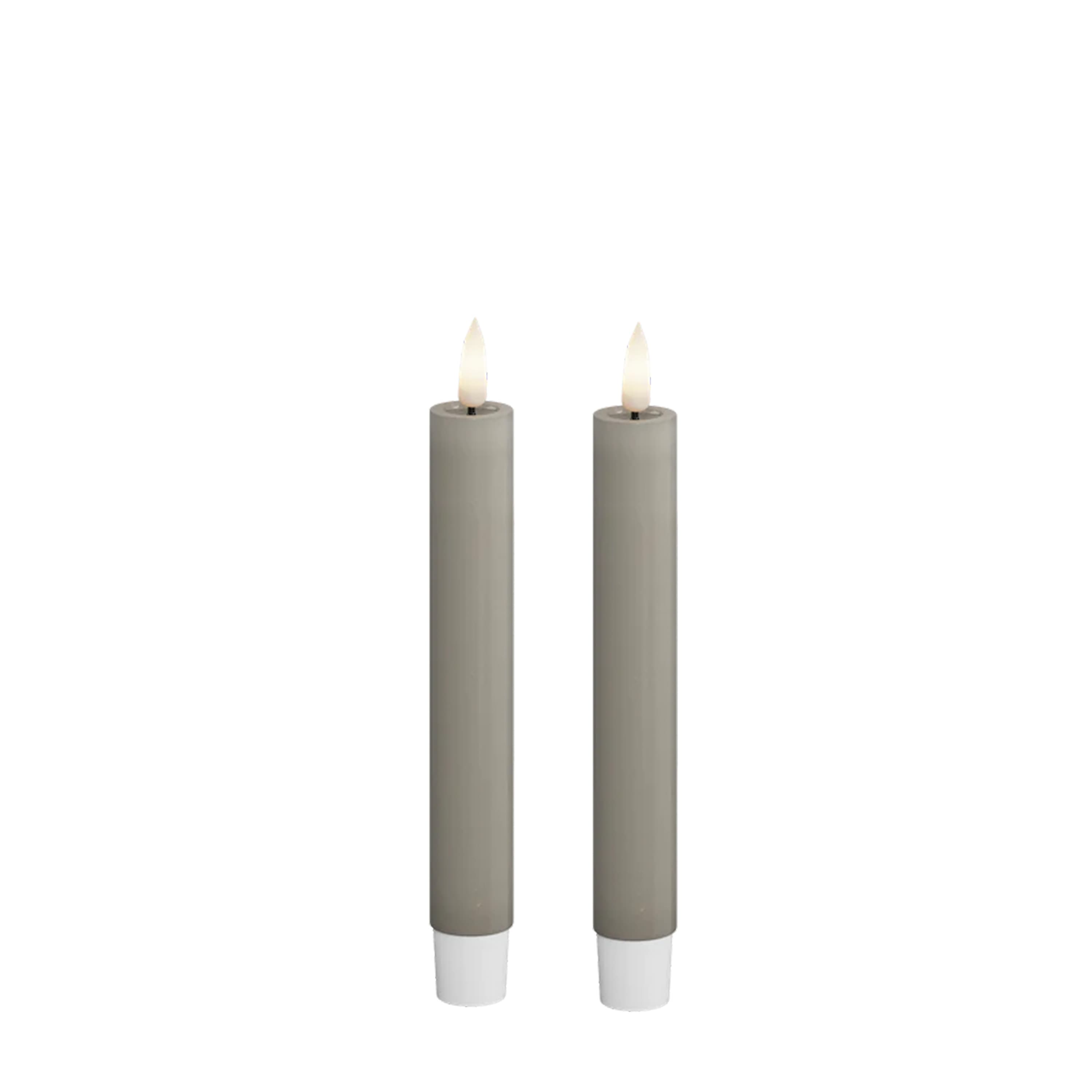 LED Kruunukynttilä Hiekka 15cm 2 kpl setti